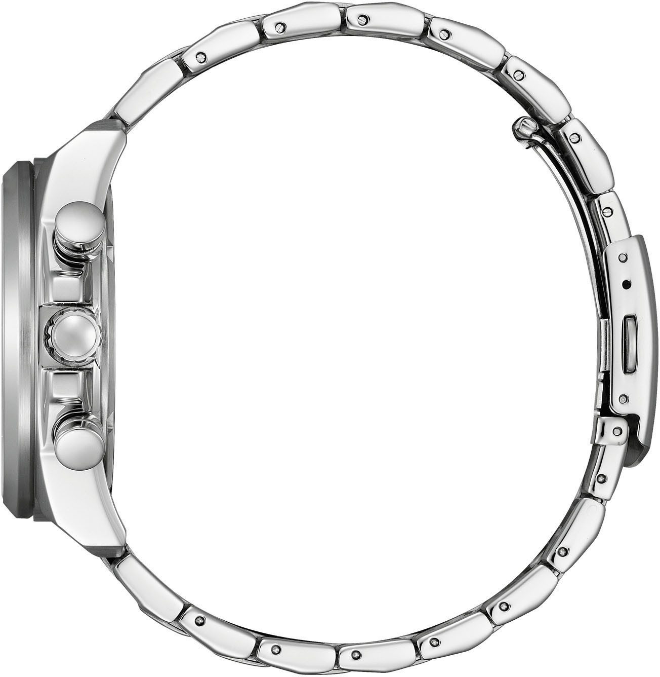 Citizen Chronograph CA4640-50X, Armbanduhr, Solar, Herrenuhr, Edelstahlarmband, Datum, Stoppfunktion
