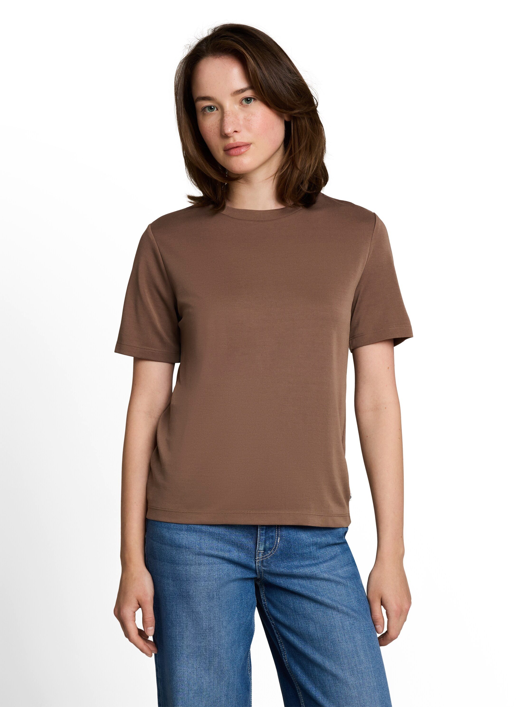 TOM TAILOR Denim T-Shirt mit Rundhalsausschnitt