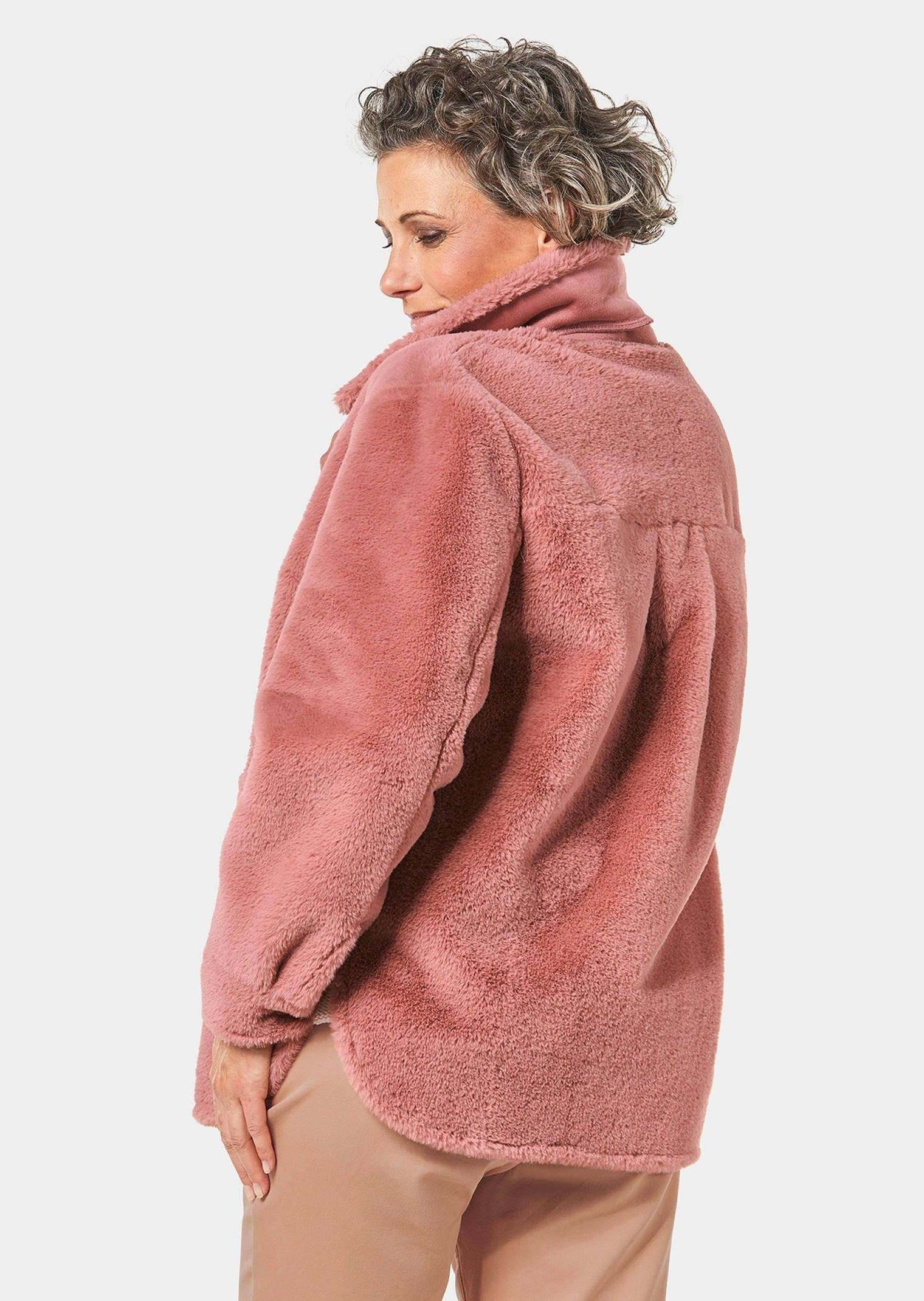 GOLDNER Allwetterjacke Luxuriöse Fellimitatjacke