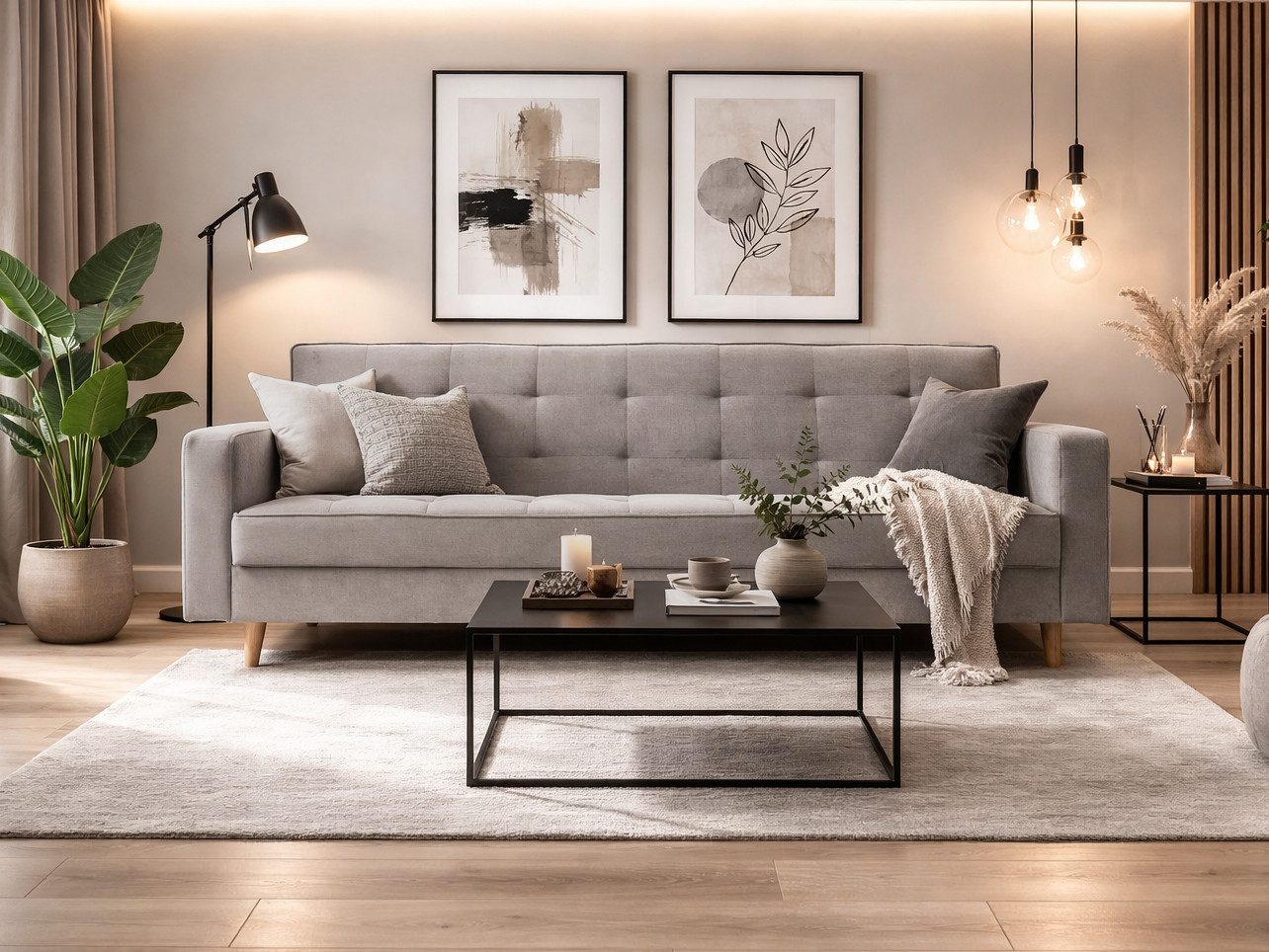 Beautysofa Schlafsofa Bamako 3 Sitzer Sofa mit Schlaffunktion & Bettkasten, Sofa Wohnzimmer Liegefläche: 187 x 115 cm, Sofa im skandinavischen Stil