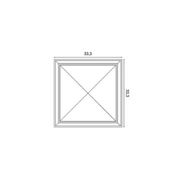 Orac Decor 3D Wandpaneel W123, BxL: 33.3x33.3 cm, 0.11 qm, (Dekorpaneel, 1-tlg., AUTOIRE Stuck-Wandpaneel Zierelement Dekorelement) weiß vorgrundiert