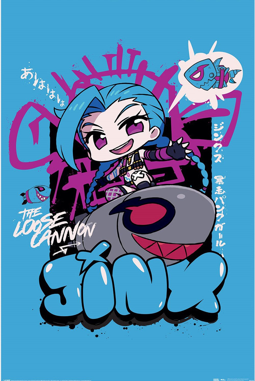 Poster League of Legends - Chibi Jinx - Poster 61x91,5 cm