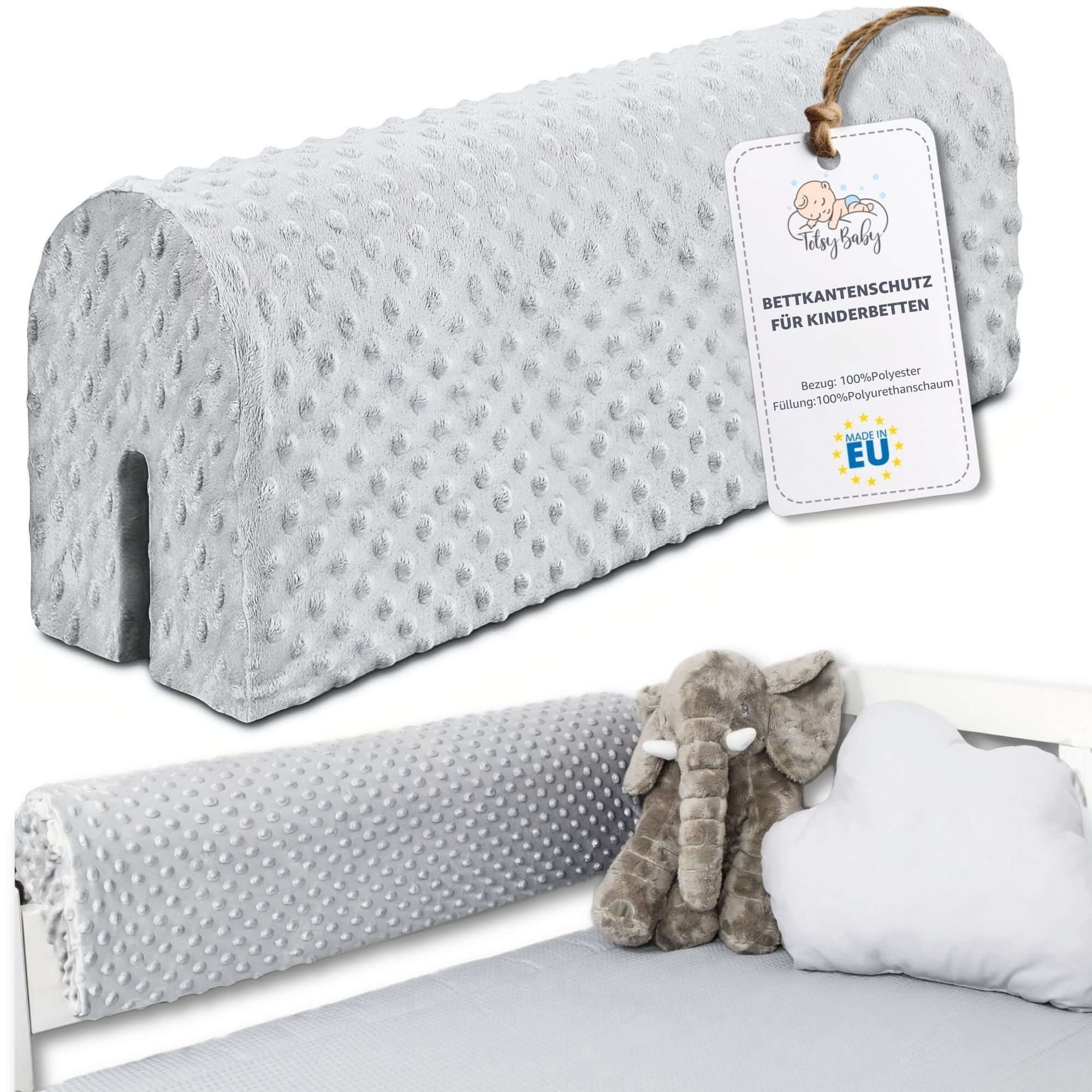 Totsy Baby Bettschutzgitter Bettkantenschutz Kinderbetten - Schutz Bettrahmen