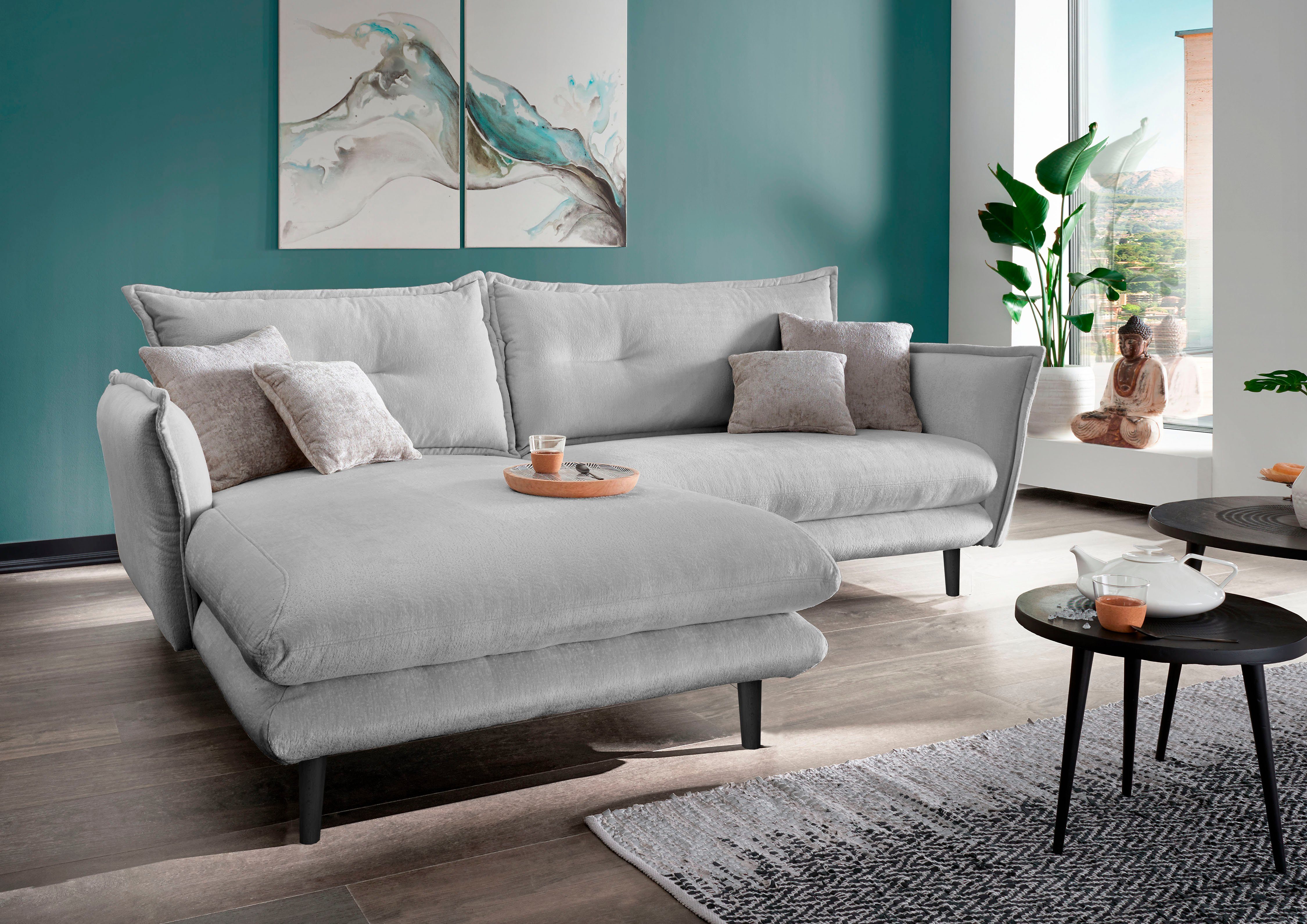 INOSIGN Ecksofa Lazio modernes Design, bequem, günstig online kaufen