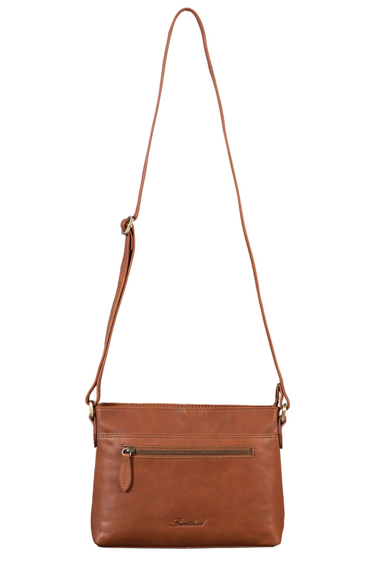 Benthill Umhängetasche Damen Echt Leder Handtasche Schultertasche Tasche Vintag Umhängetasche, Schultergurt / Umhängegurt Reißverschlussfach – Bild 5 von 5