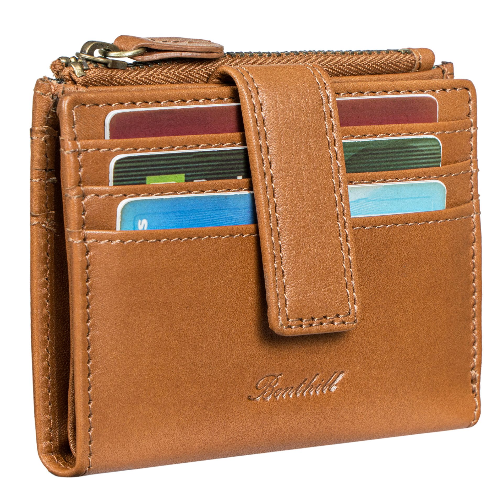 Benthill Kartenetui Kreditkartenetui Slim Portemonnaie Echt Leder Geldbörse günstig online kaufen