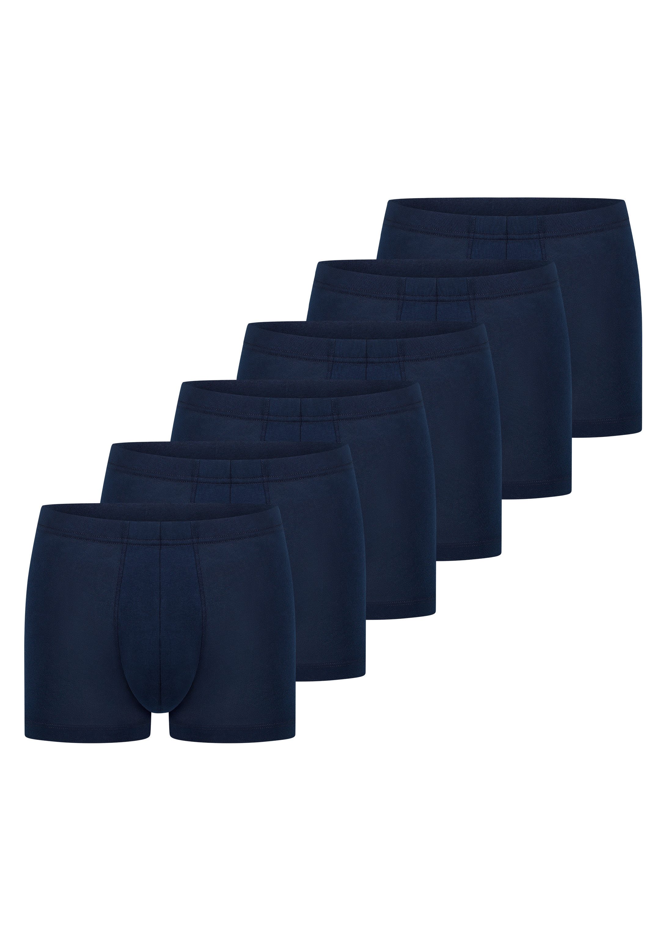 Schiesser Retro Boxer 6er Pack 95/5 Essentials (Spar-Set, 6-St) Retro Short / Pant - Baumwolle - ohne Eingriff