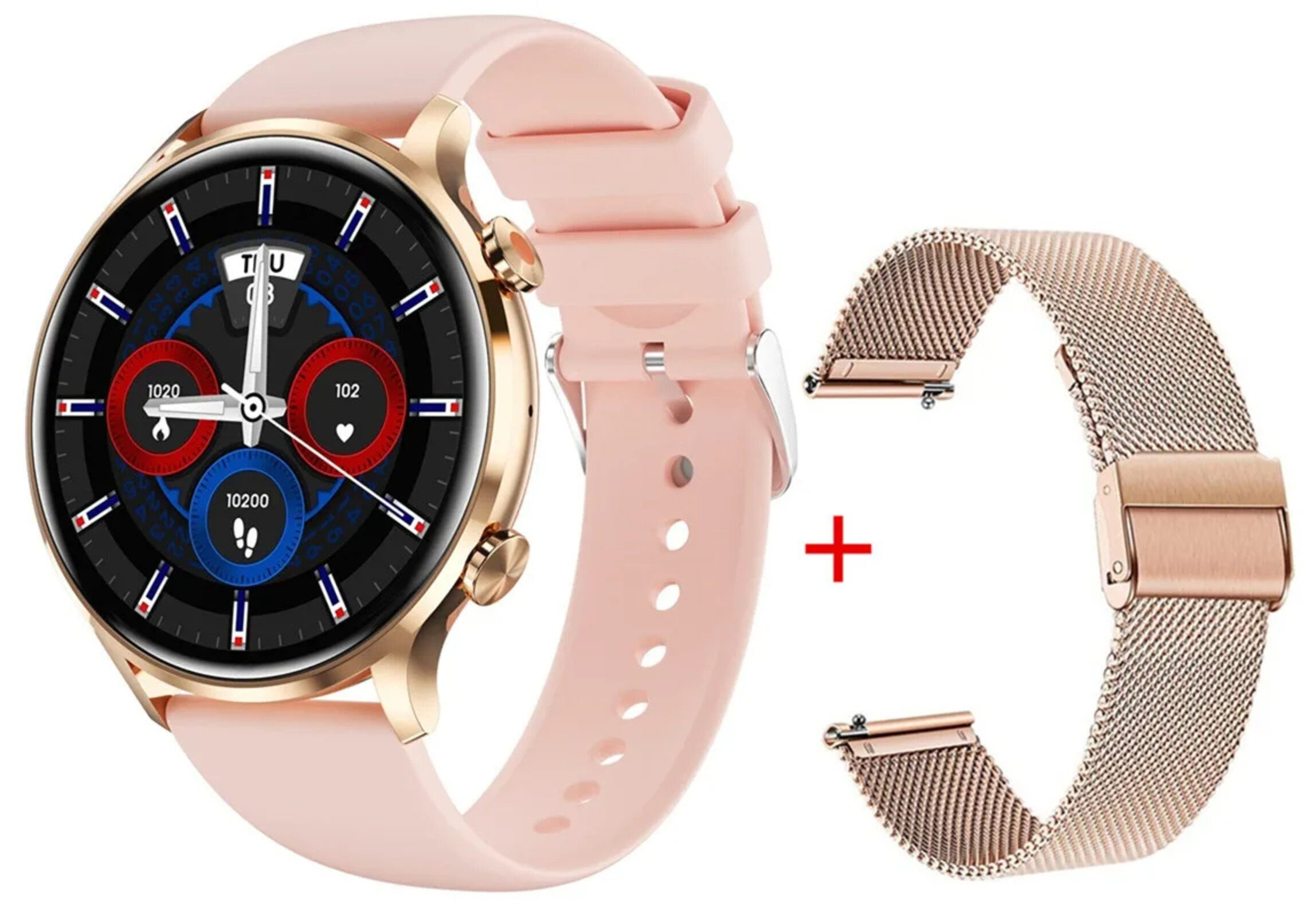 Nagham Ghazal Aswad Smartwatch Frauen Smart Uhr Herren Bluetooth Anruf Sport Tracker Smartwatch