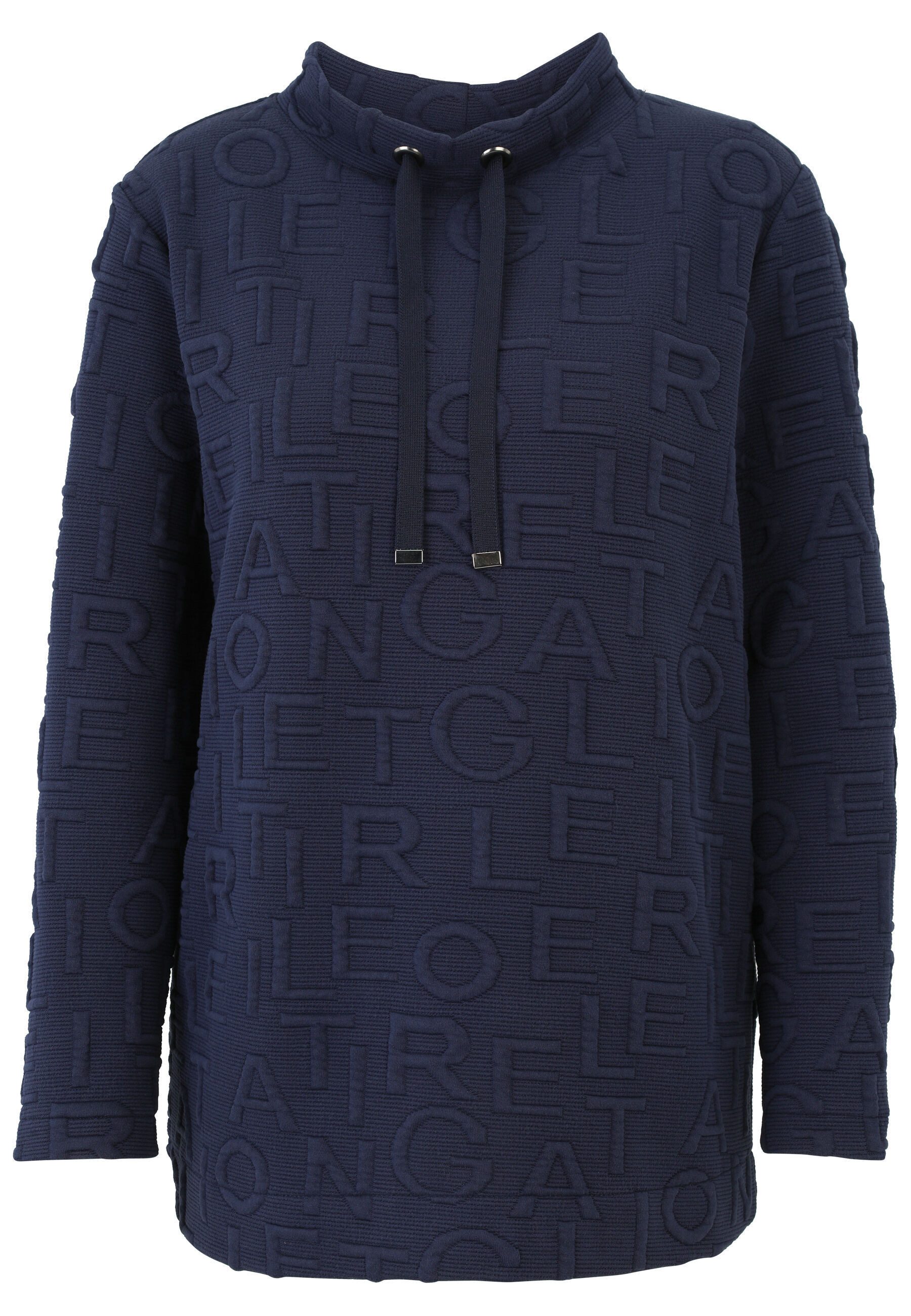 Doris Streich Sweatshirt (1-tlg) mit Buchstaben-Jacquard günstig online kaufen