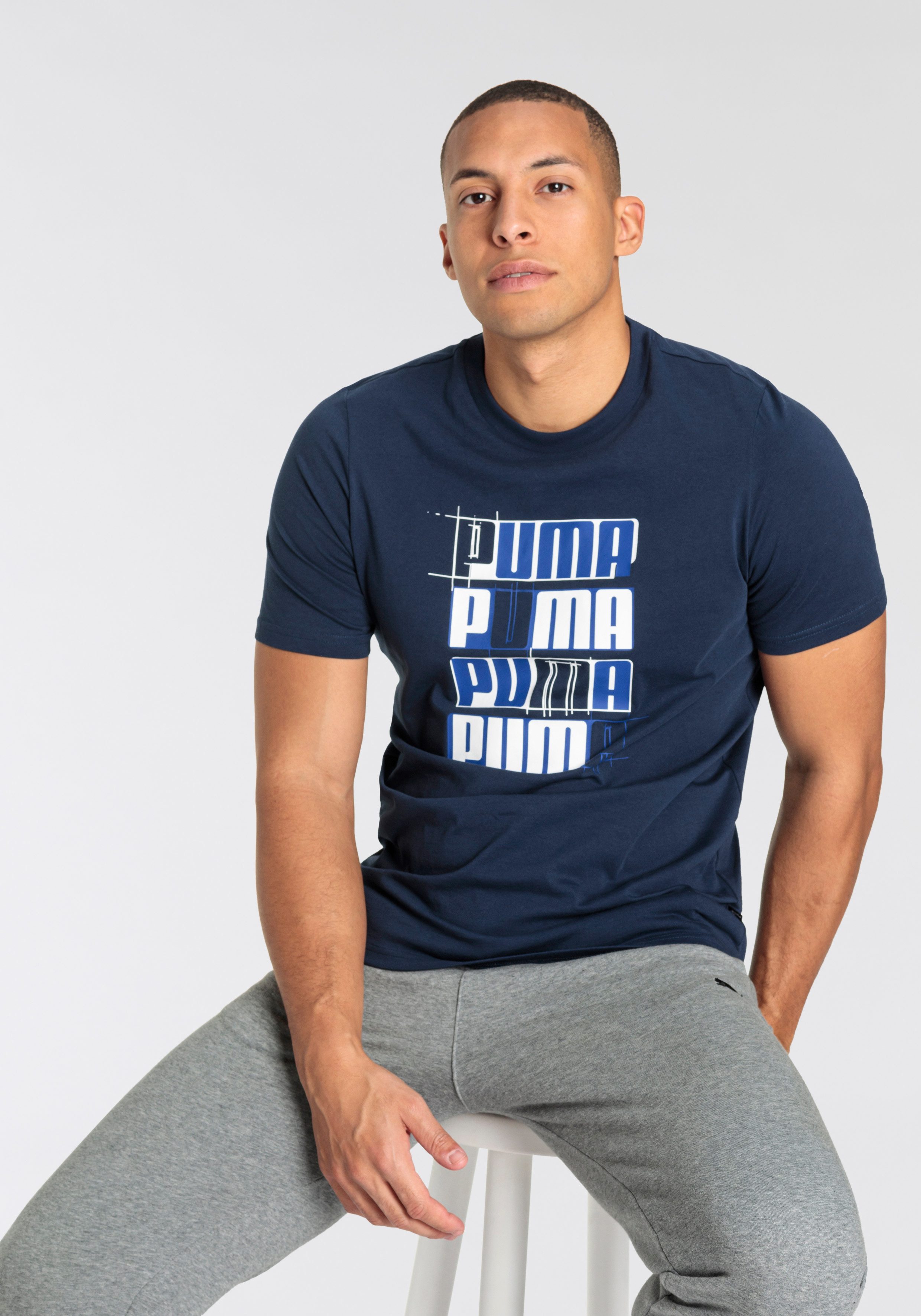 PUMA T-Shirt ESS+ LOGO LAB TEE (1-tlg) sportlicher Stil, Kurzarmdesign, Run günstig online kaufen