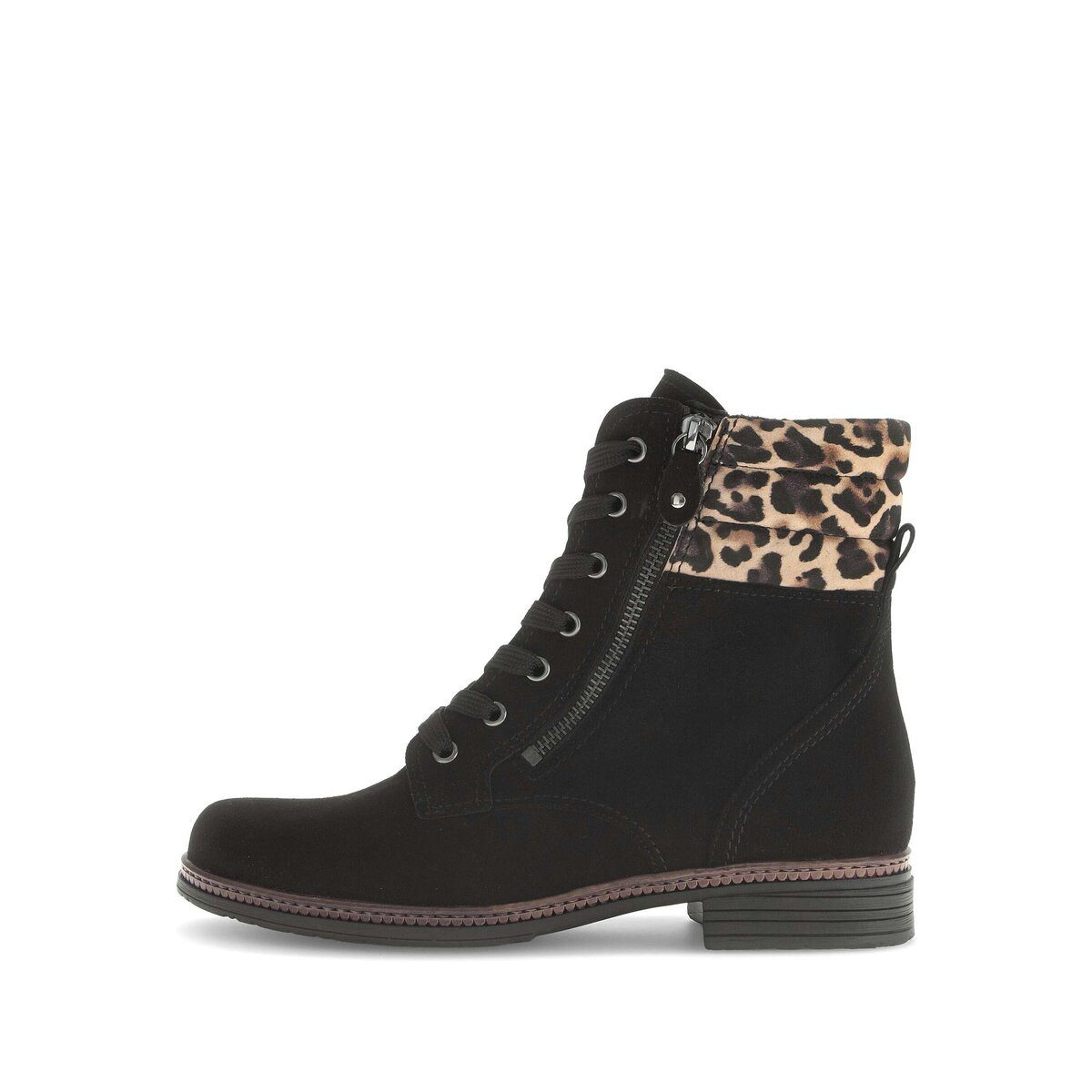 Gabor Schnürstiefelette Materialmix Leder Schnürstiefelette günstig online kaufen
