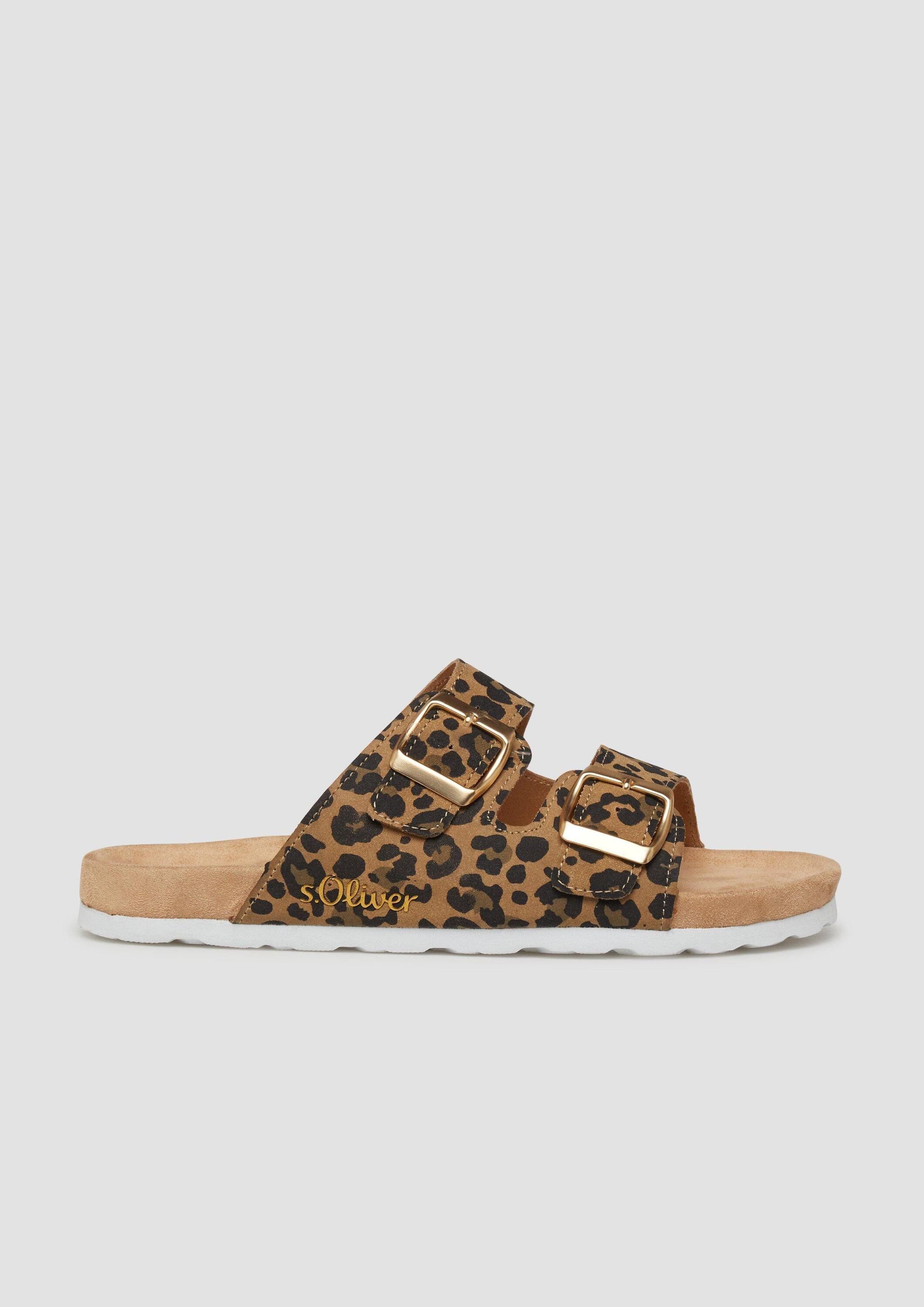 s.Oliver Pantoletten Schnürschuh Pantoletten mit Verschluss-Details