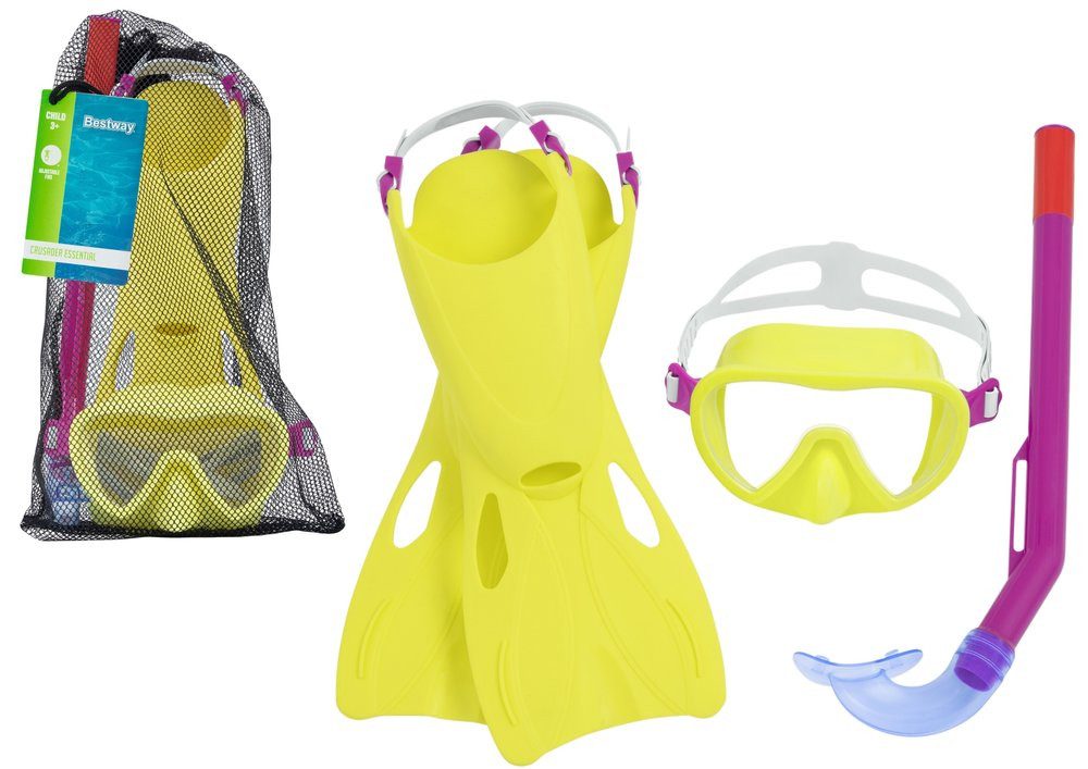 BESTWAY Tauchset Tauchset Yellow Maske, Flossen, Schlauch Bestway 25039