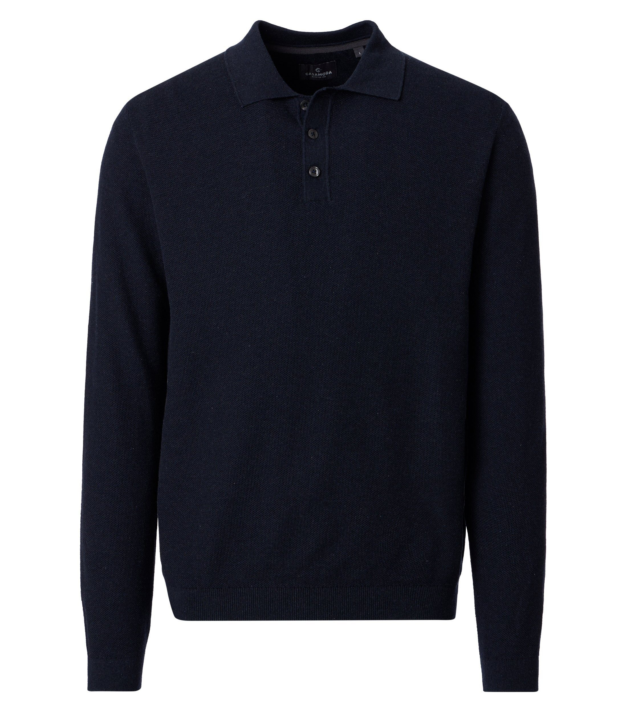 CASAMODA Langarm-Poloshirt CASAMODA Polo-Shirt Langarm uni günstig online kaufen