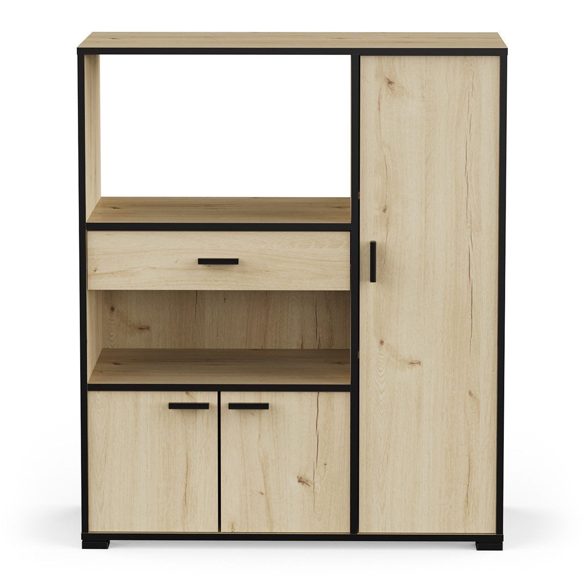 habeig Küchenbuffet Küchenschrank Schrank Küchenregal Küchenmöbel Singleküche Küche