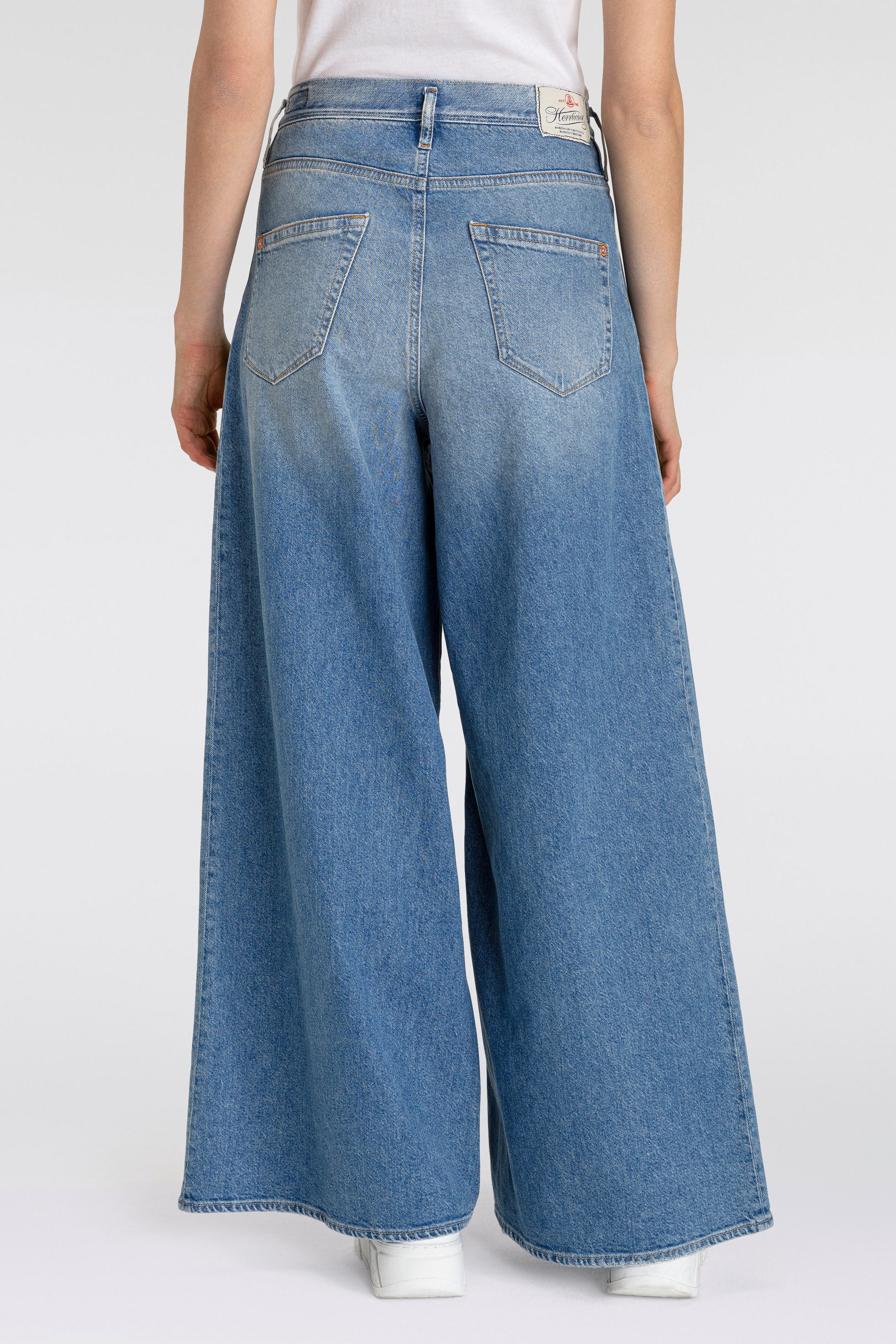 Herrlicher 5-Pocket-Jeans Shyra Palazzo Denim mit günstig online kaufen