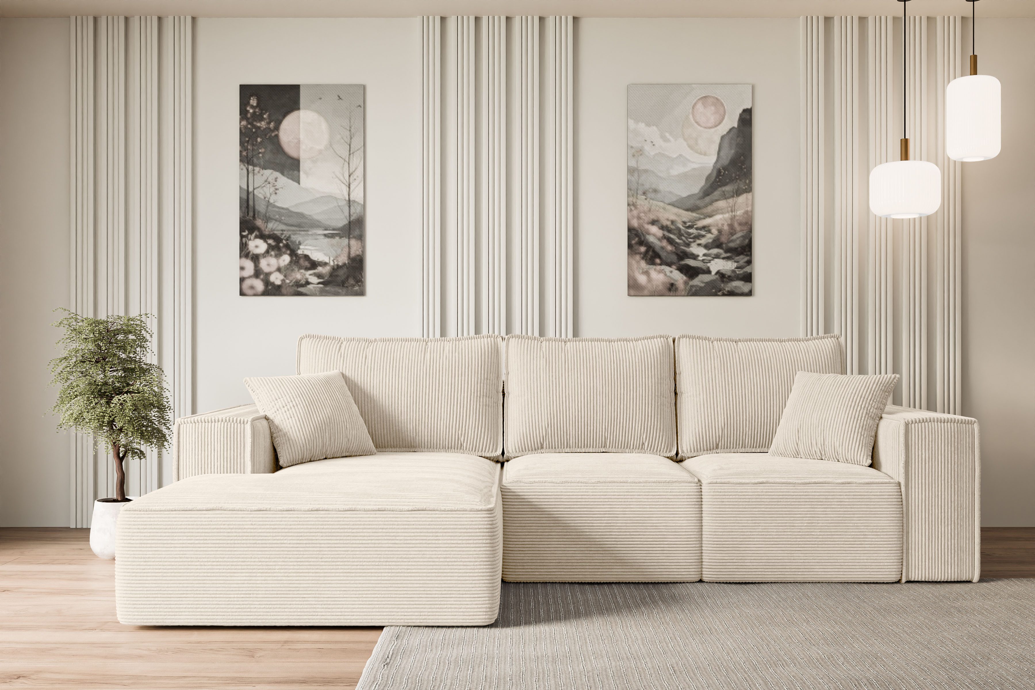 ALTDECOR Ecksofa SERRA-L-S, Couch mit Schlaffunktion, günstig online kaufen