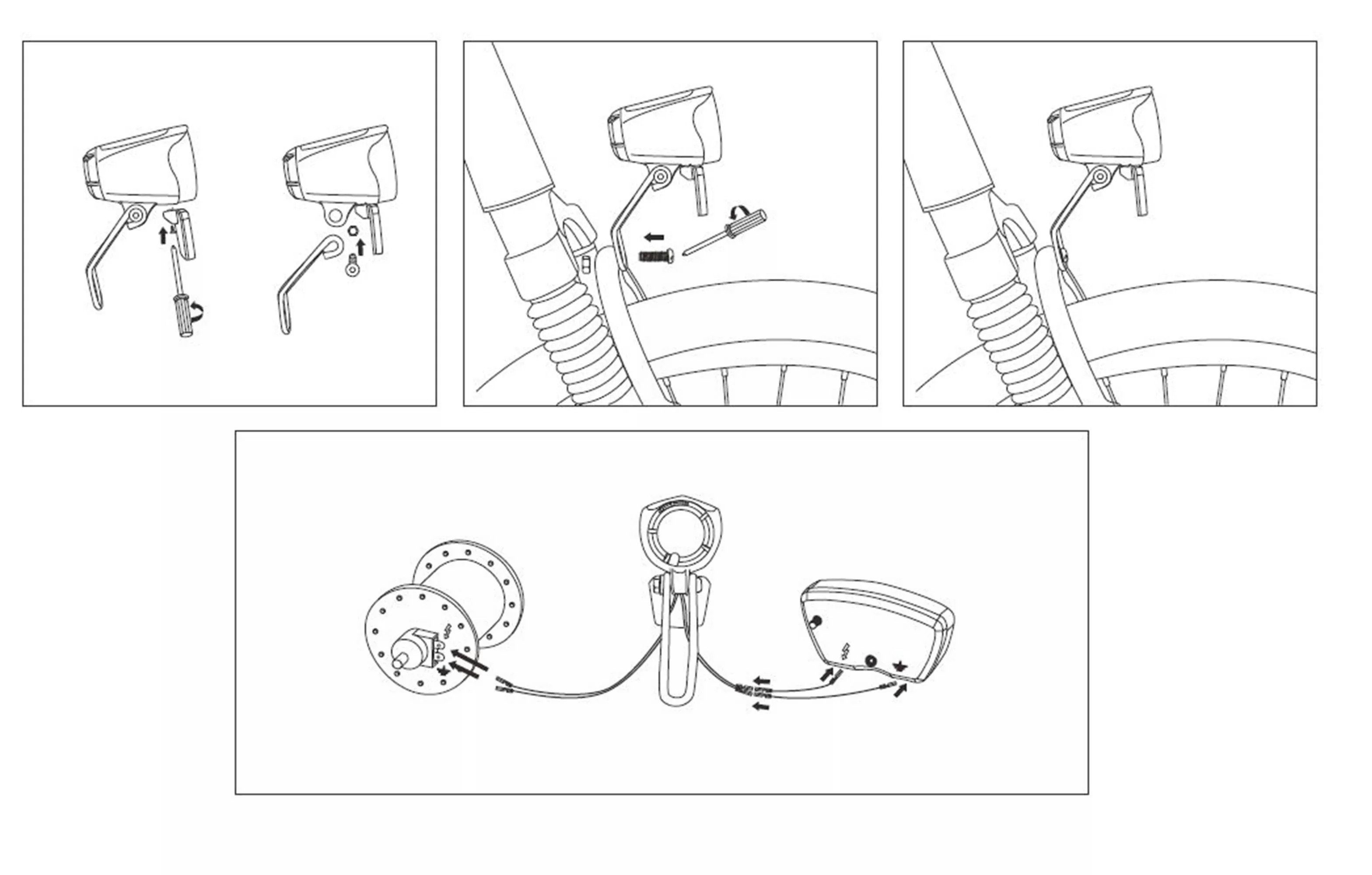 lynx Fahrradbeleuchtung E Bike LED Scheinwerfer Lynx Max LYNX max StVZO 70 lux 6V 48V schwarz