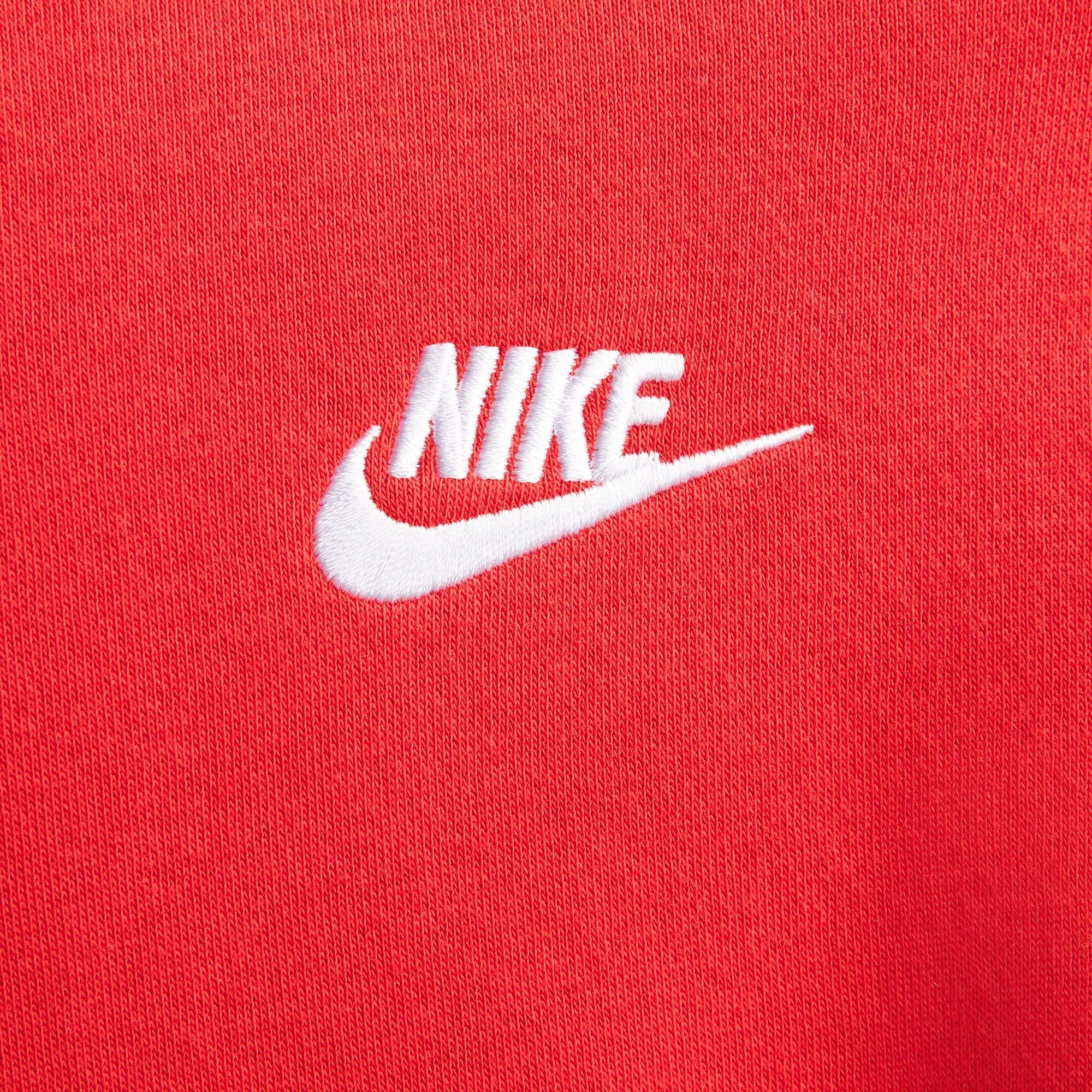 Nike Sportswear Kapuzensweatshirt UNIVERSITY FLEECE HOODIE CLUB WOMEN'S RED/WHITE PULLOVER