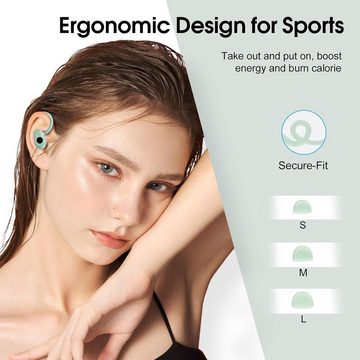 Poounur Bluetooth 5.3-Technologie für optimierte Übertragungsgeschwindigkeit In-Ear-Kopfhörer (IP7 Wasserdichtigkeit schützt vor Schweiß und Regen, während die breite Kompatibilität mit Bluetooth-Geräten die Nutzung vereinfacht., mit Ultimatives Innovatives Design, Premium-Klang und Langzeitnutzung)