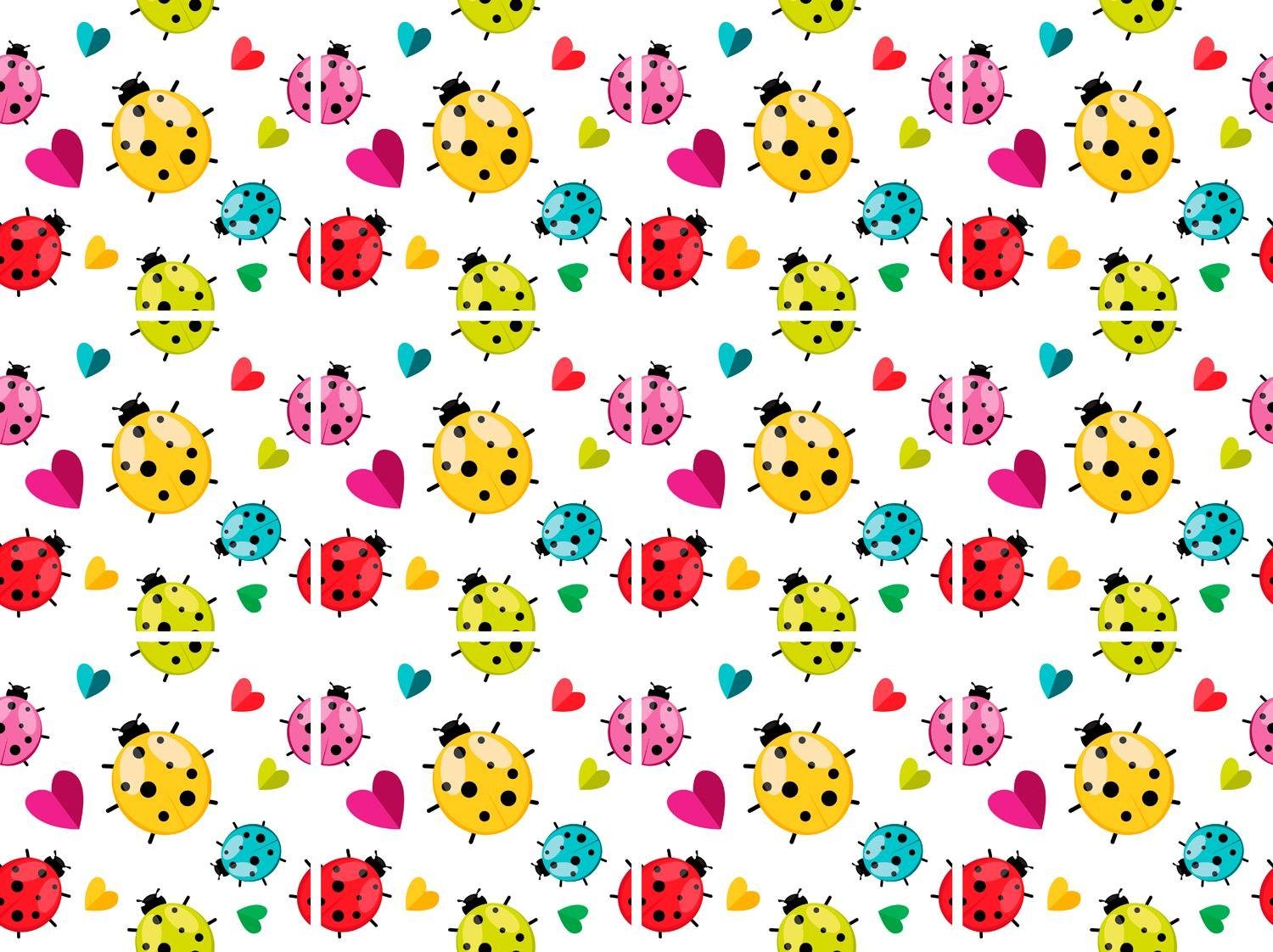 queence Fliesenaufkleber Bunte Marienkäfer, Stickerfliesen, selbstklebend, Sticker, 12er Set