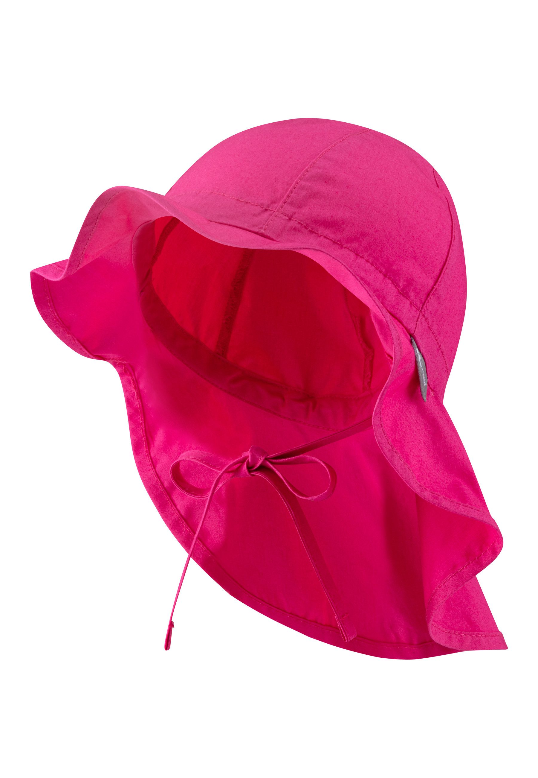 Sterntaler® Schirmmütze UV-Schutz 50+ Sonnenhut einfarbig (1-St) Mütze mit Nackenschutz und Größenregulierungsband