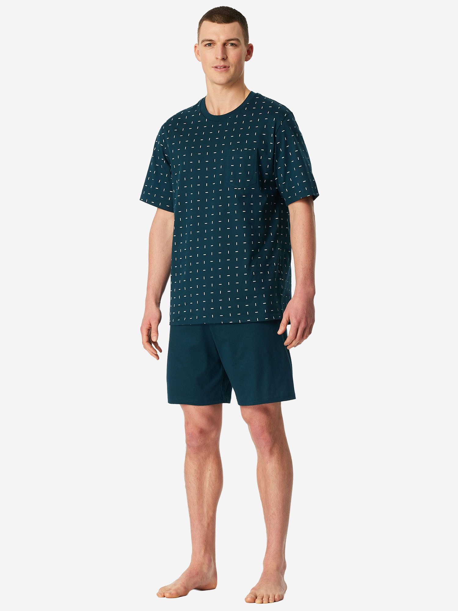 Schiesser Schlafanzug Comfort Essentials (2 tlg) Schlafanzug, Pyjama Set, Nachtwäsche