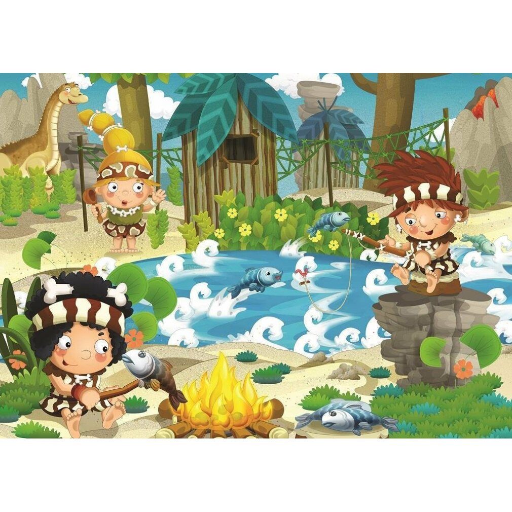 ART PUZZLE Puzzle Puzzle Prähistorisches Picknick 100 Teile, Puzzleteile