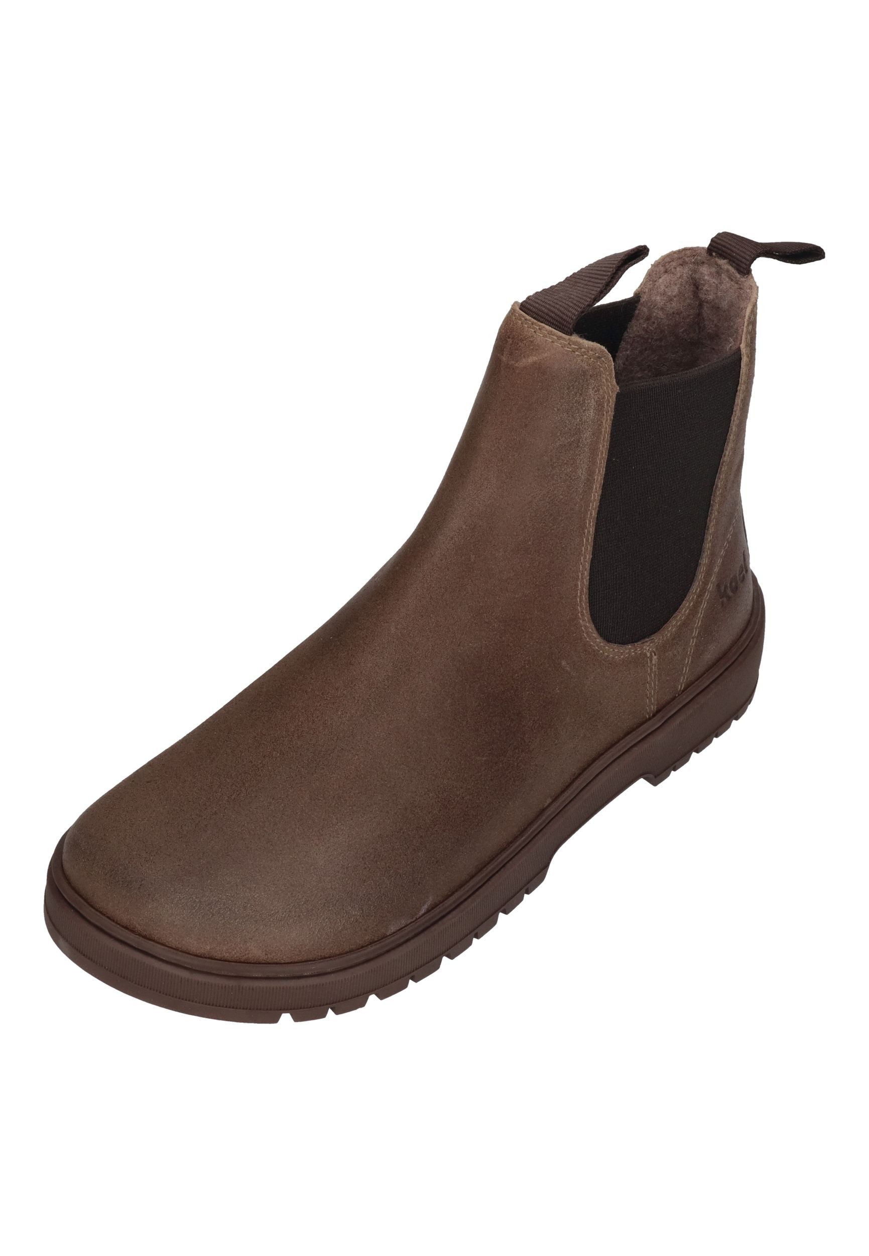 KOEL GAVIEN SUEDE FELT Barfußschuh Brown