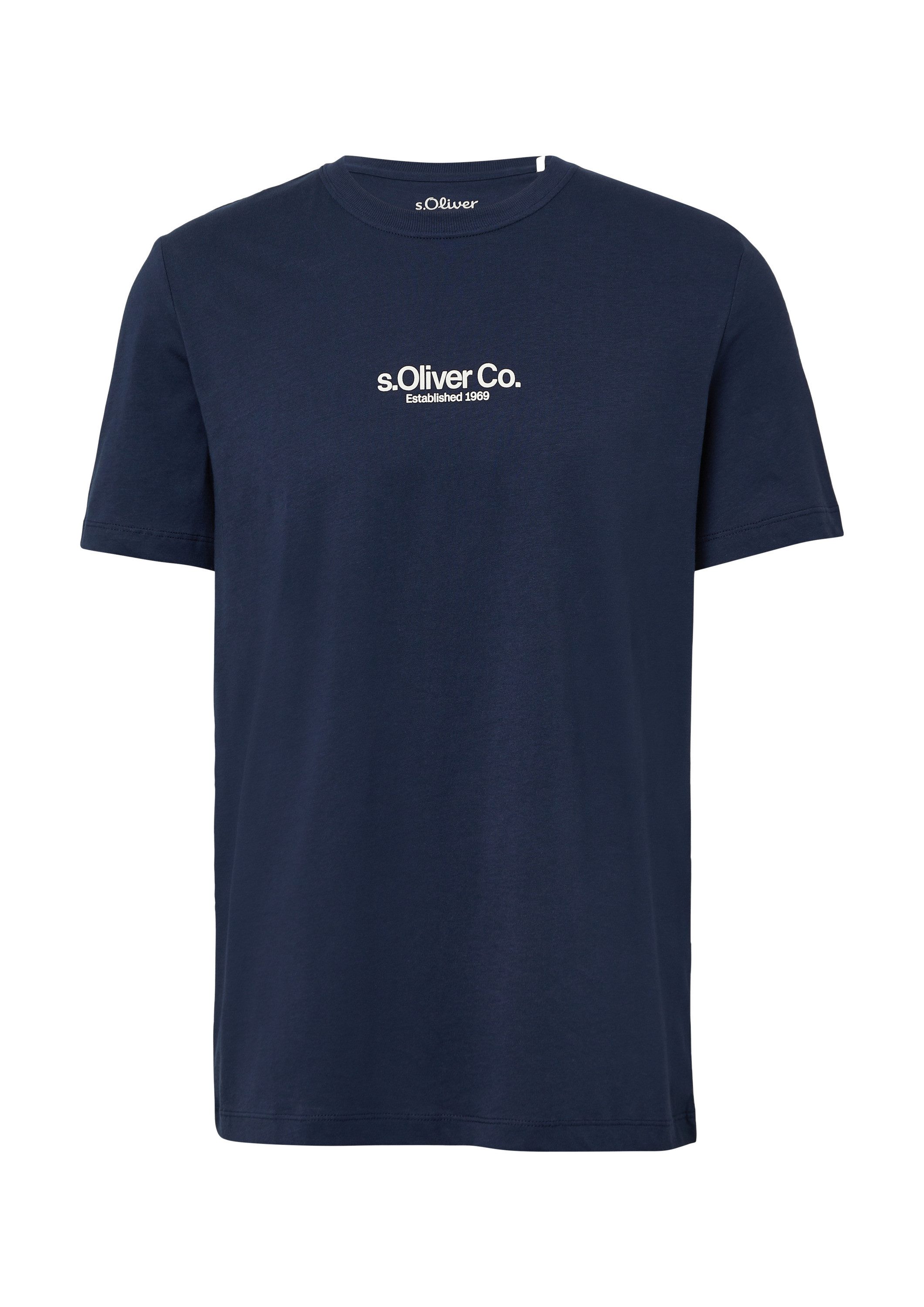 s.Oliver Kurzarmshirt T-Shirt T-Shirt aus Baumwolle günstig online kaufen