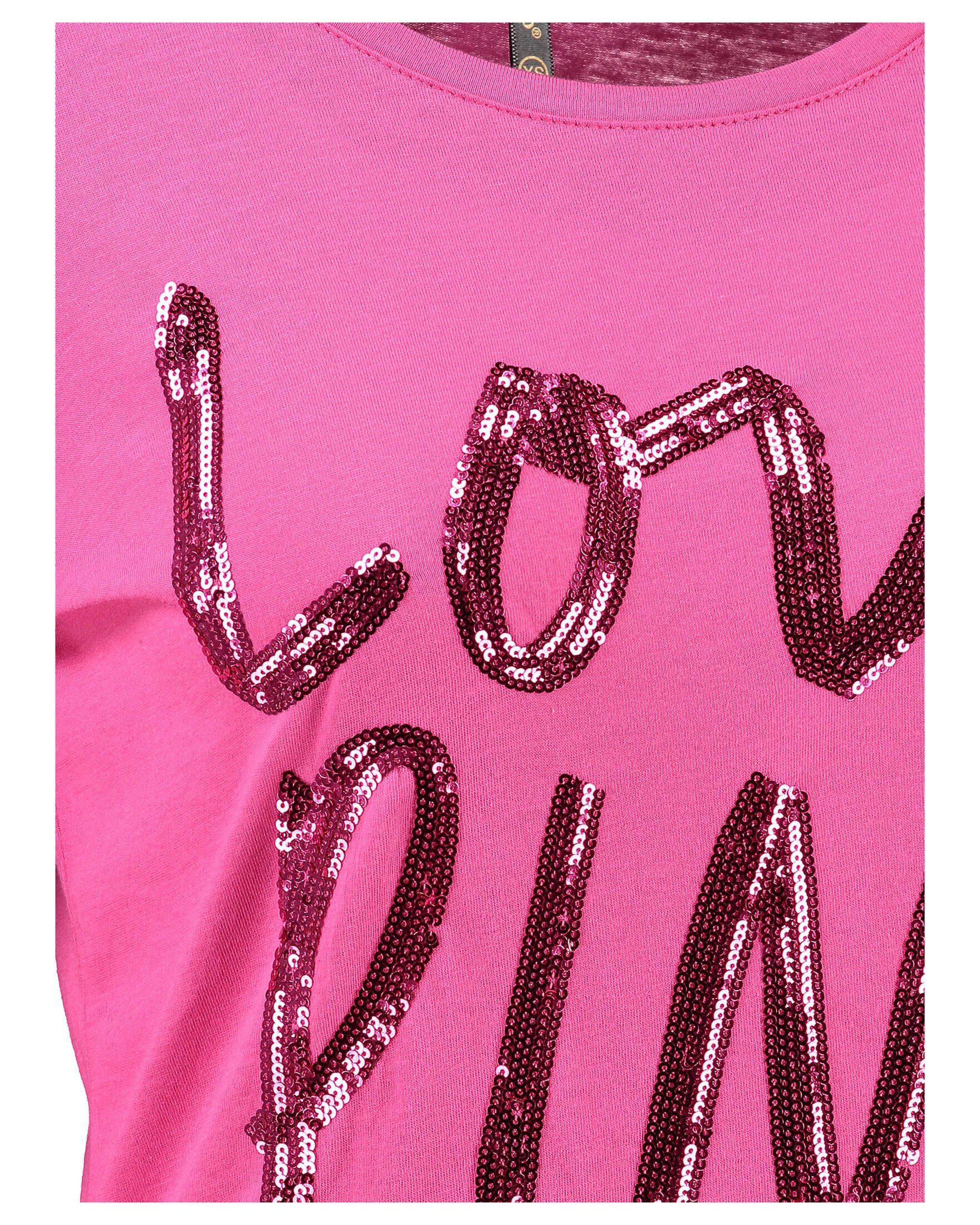 Damen Shirts Key Largo T-Shirt Damen Langarmshirt WLS PINK ROUND (1-tlg)