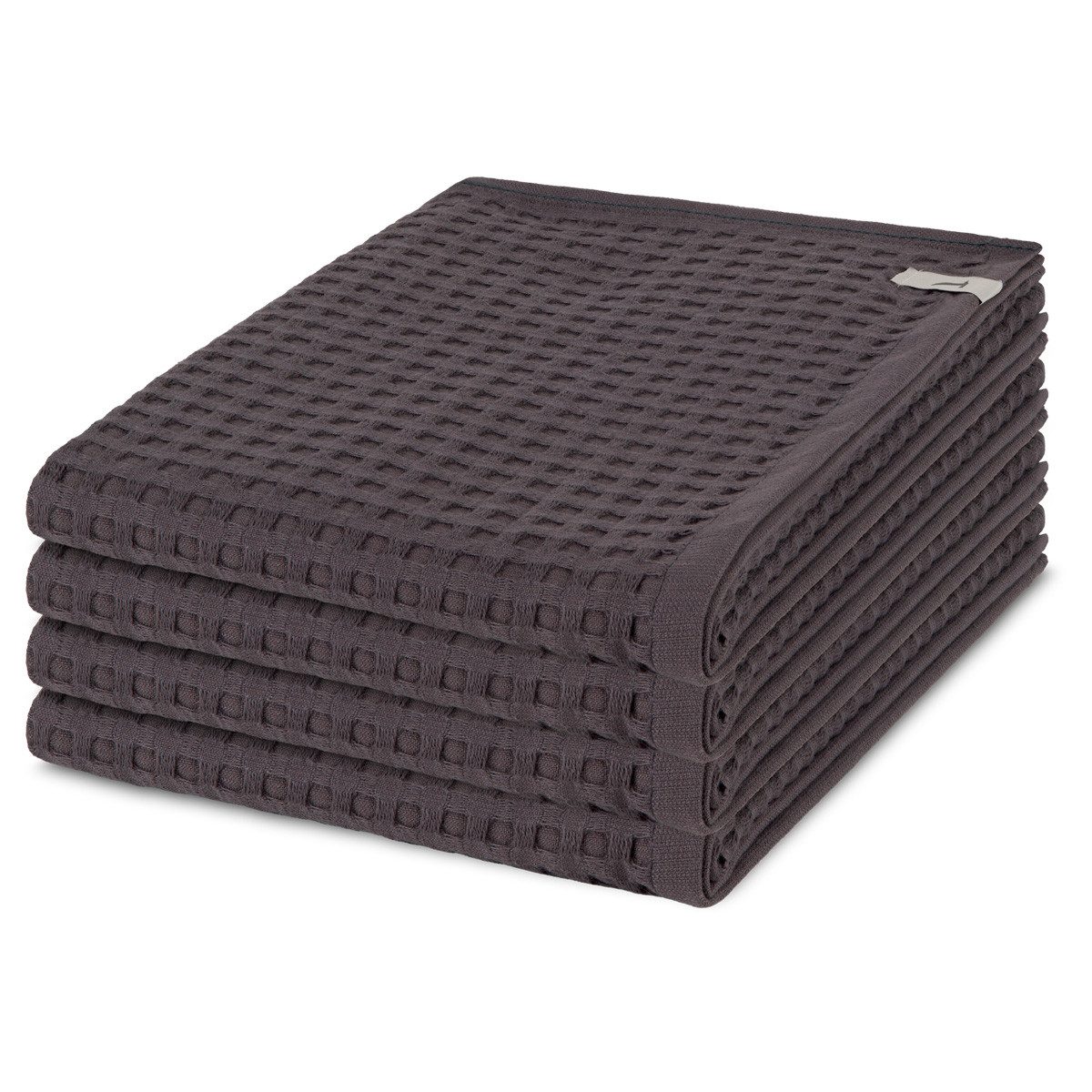 Möve Handtuch Set Piquee, Waffel-Pique (Spar-Set, 4-St), 4 X Handtuch im Set - Baumwolle - Saugstark