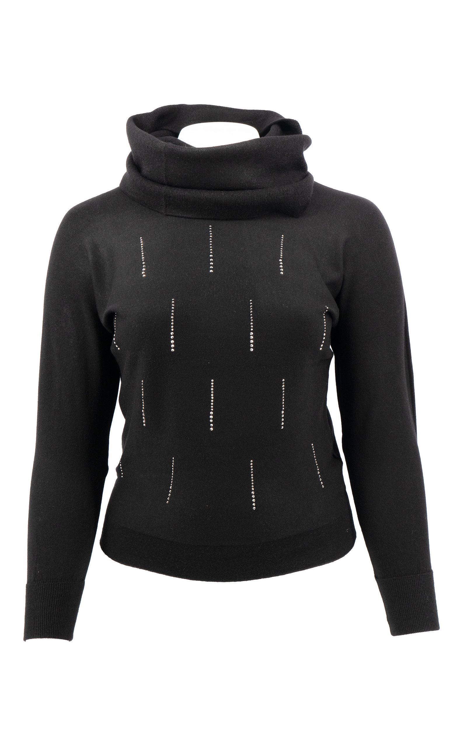 Passioni Strickpullover mit dezenten Strassdetails