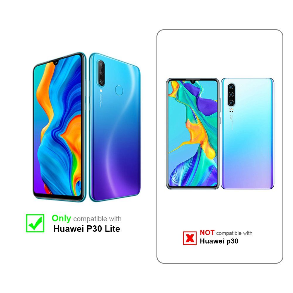Cadorabo Handyhülle für Huawei P30 LITE Hülle Huawei P30 LITE, Flexible Hülle TPU Silikon Schutzhülle Back Cover Case
