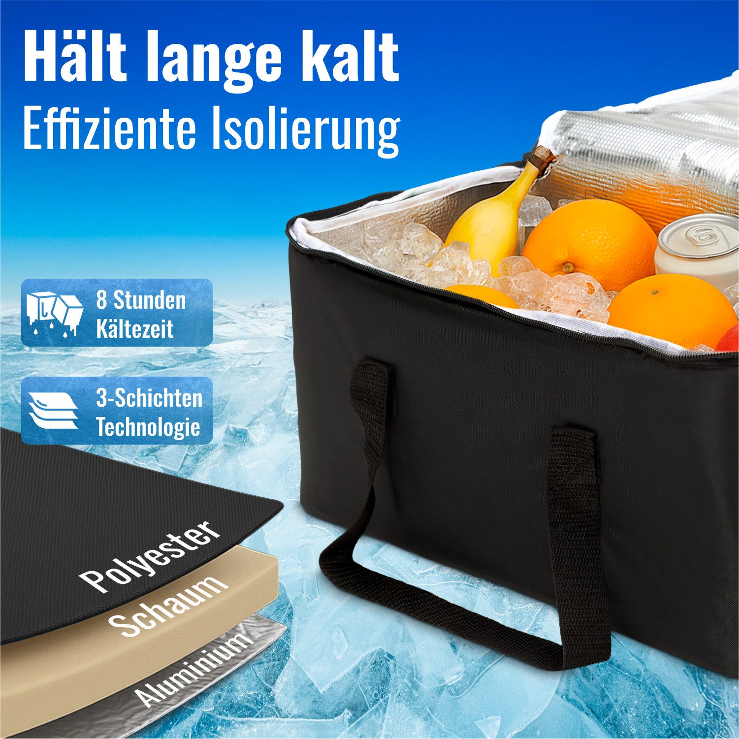 achilles Einkaufsbeutel Kühleinsatz Kühl-Tasche Thermo-Tasche für Klapp-Box günstig online kaufen