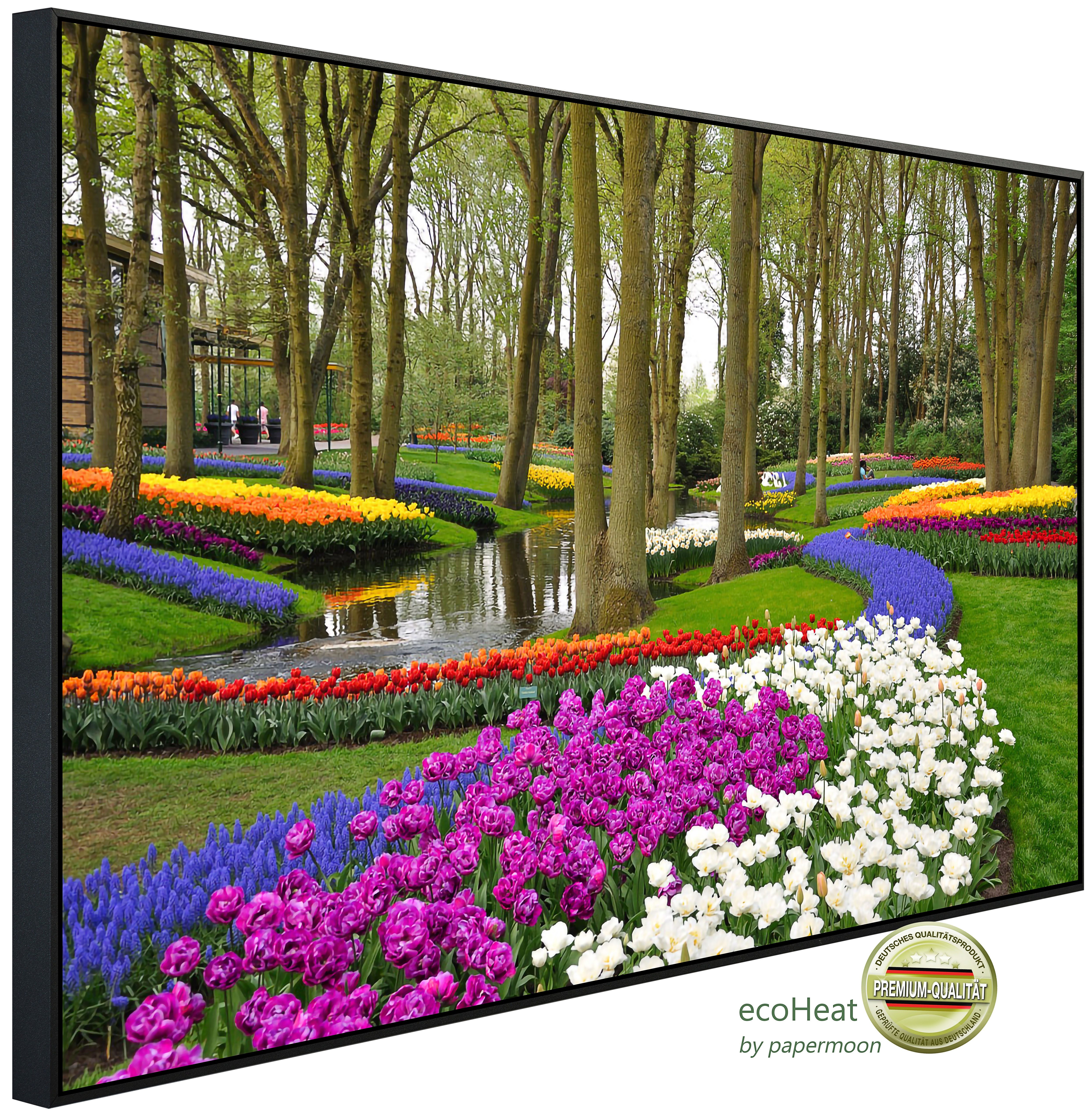 Papermoon Infrarotheizung INFRAROT-BILD-HEIZUNG, Tulpen im Keukenhof Park, TÜV-Rheinland/GS zertifiziert, angenehme Strahlungswärme