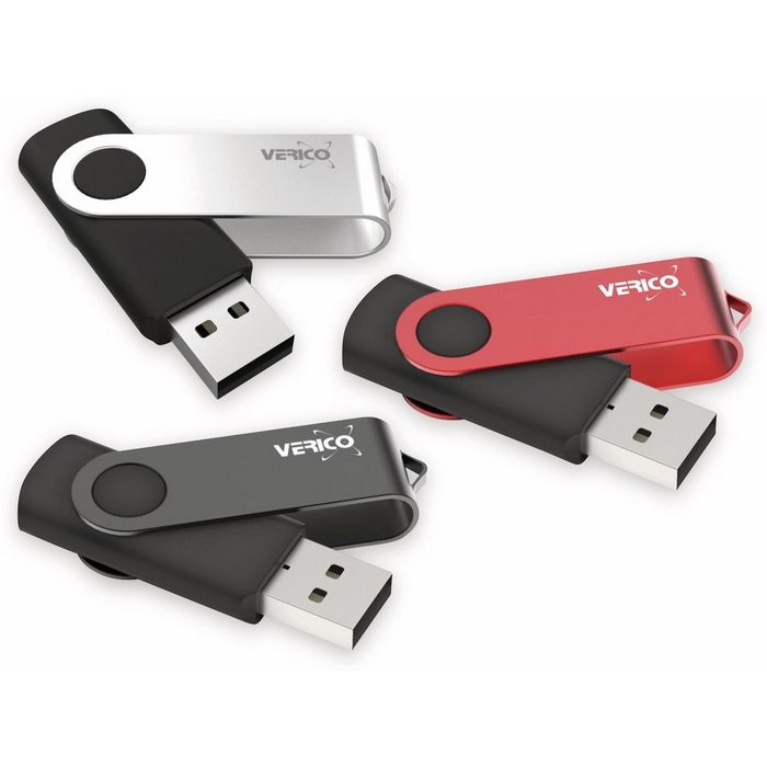 Verico verico USB 2.0 Stick 3er Pack 64 GB USB-Stick