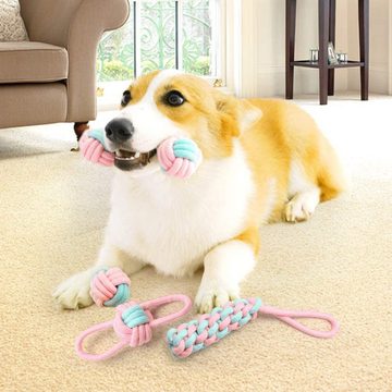GelldG Spielzeug-Gürtel Hundespielzeug Seil Set, Interaktives Hundespielzeug für Welpen kleine