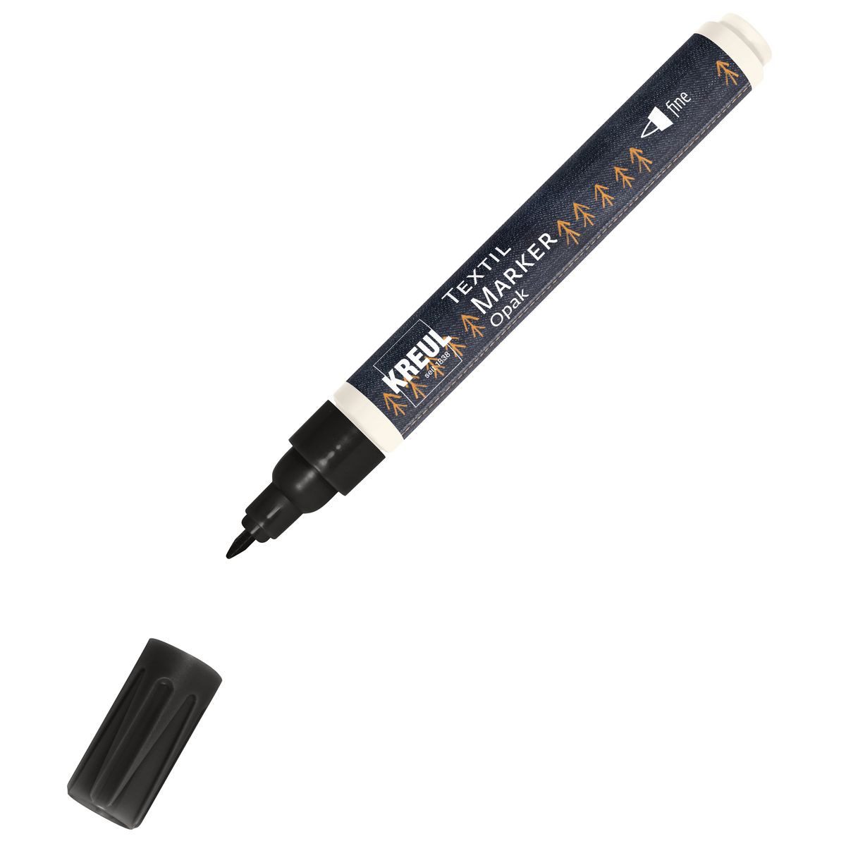 Textilmarker KREUL Textilmarker Opak fine 1-2mm schwarz