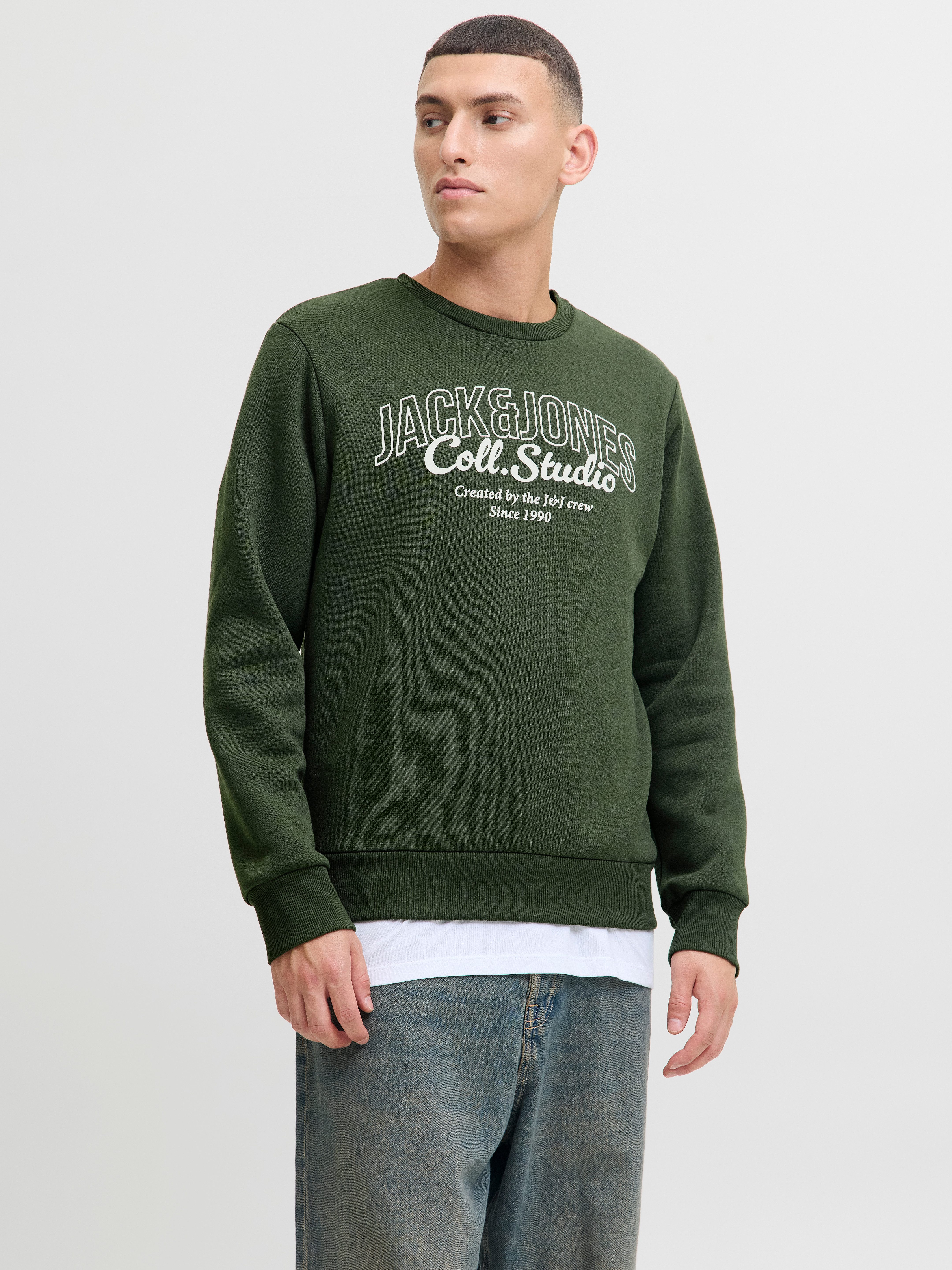 Jack & Jones Sweatshirt JJMAKOTO SWEAT CREW NECK günstig online kaufen