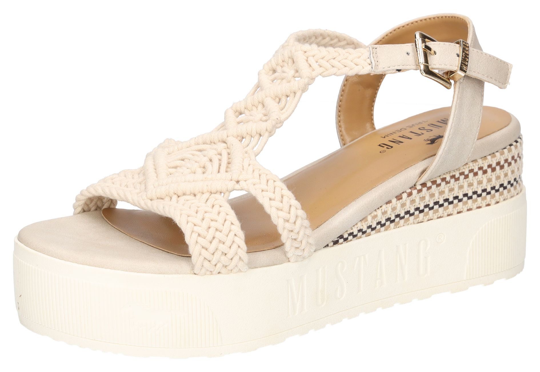 Mustang Shoes Keilsandalette, Plateausandale, Sandale mit günstig online kaufen