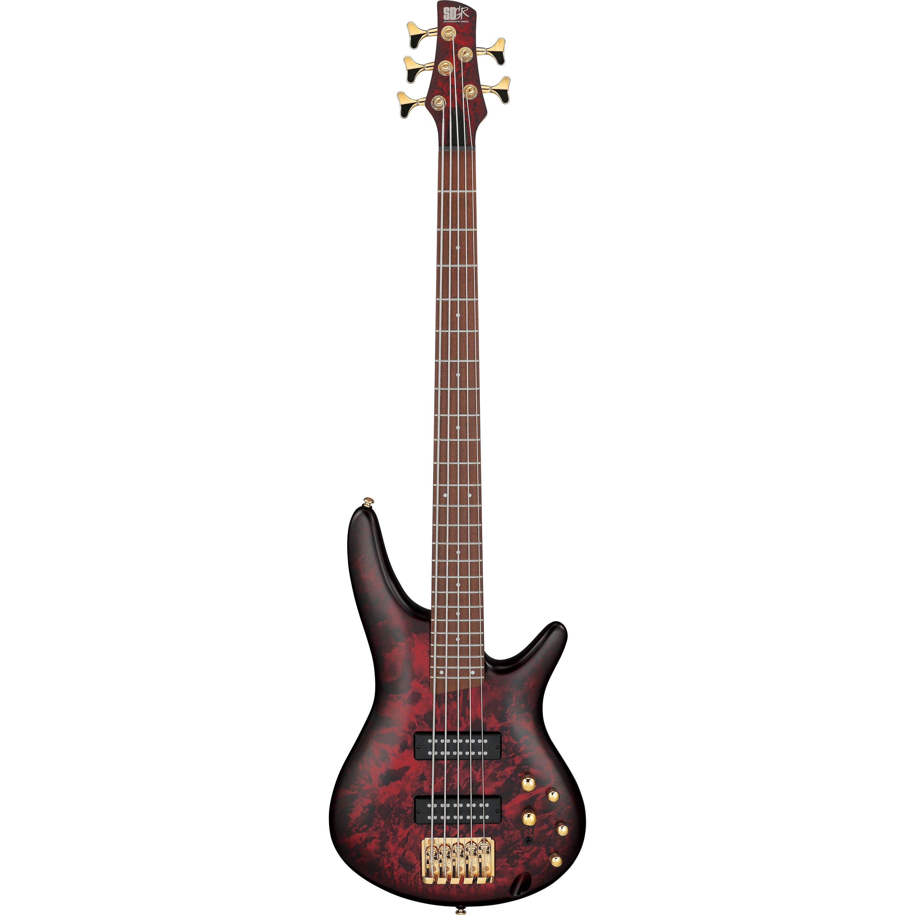 Ibanez E-Bass, Электрические басы, 5-Saiter Электрические басы, Standard SR305EDX-WZM Wine Red Frozen Matte - E-Bass