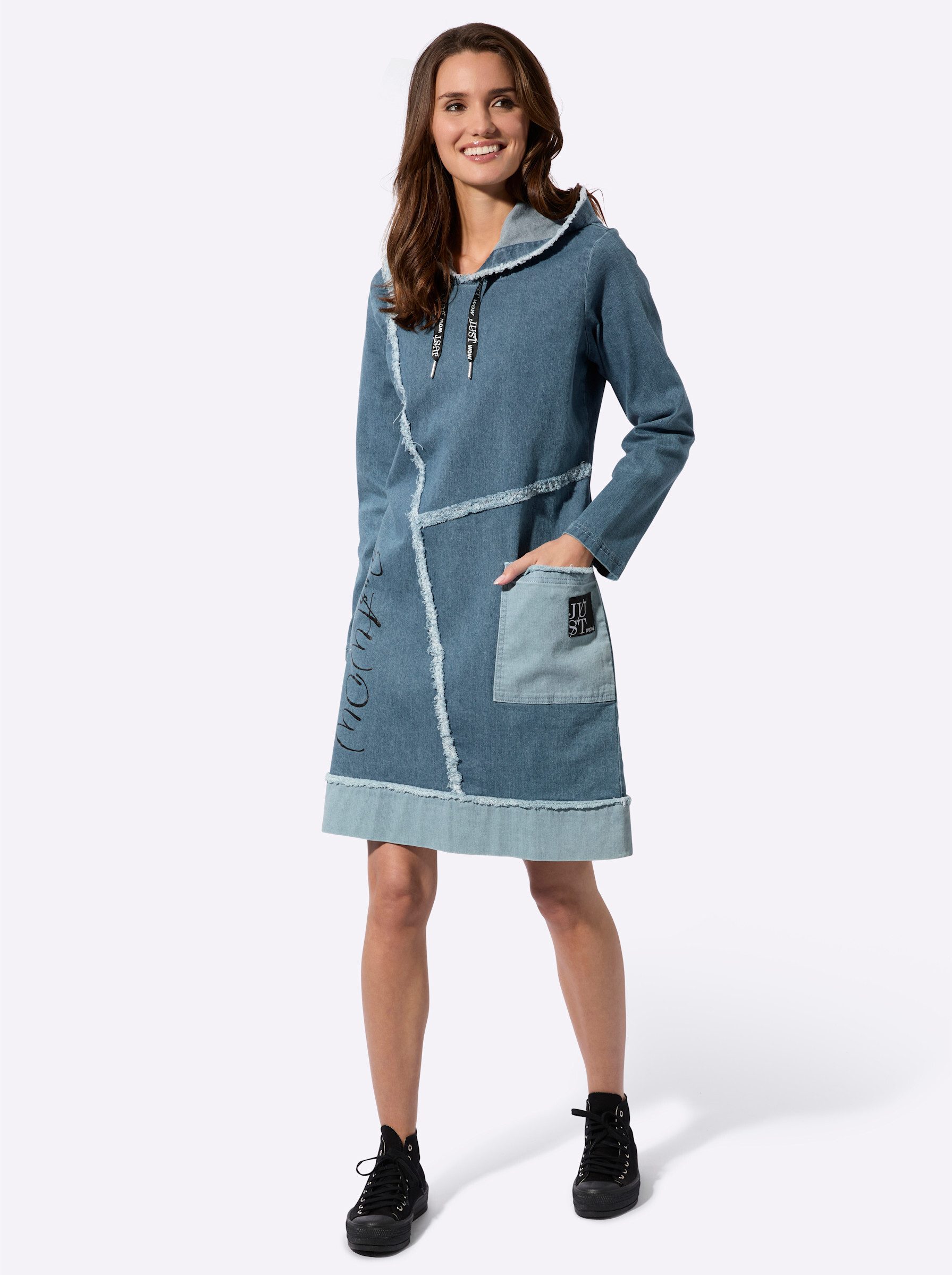 Witt Etuikleid Jeans-Kleid Langarm