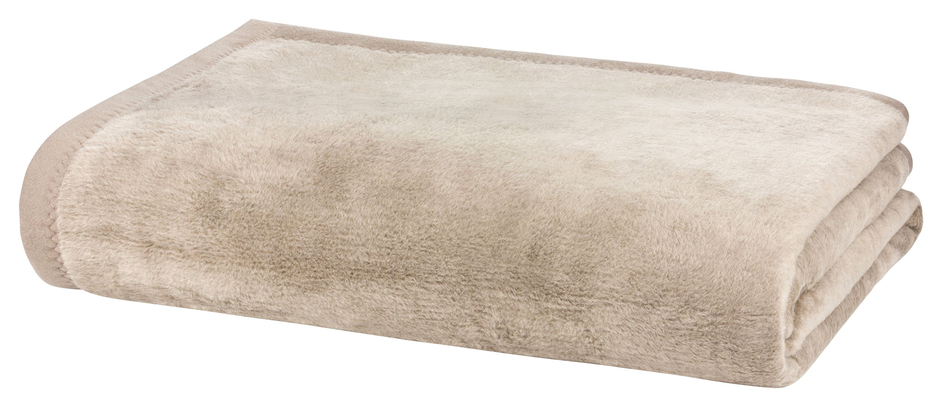 Wohndecke MOON Luxus Kuscheldecke Wolldecke 150x200/220x240, MOON Heimtextilien