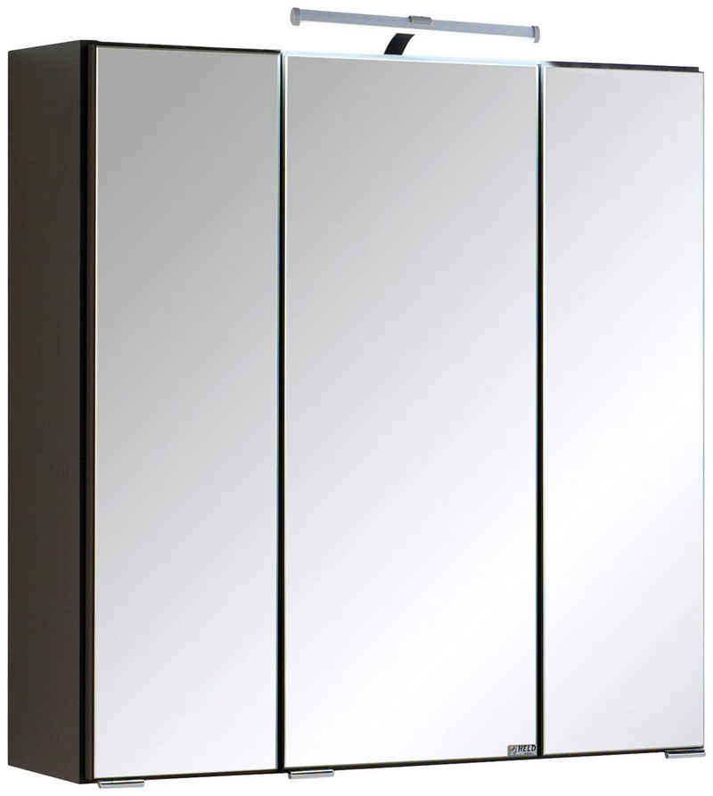 HELD MÖBEL Spiegelschrank Texas Spiegel Badmöbel Badschrank Badspiegel Bestseller mit 3 Türen, Breite 60cm, wahlweise mit LED, Badezimmerspiegelschrank
