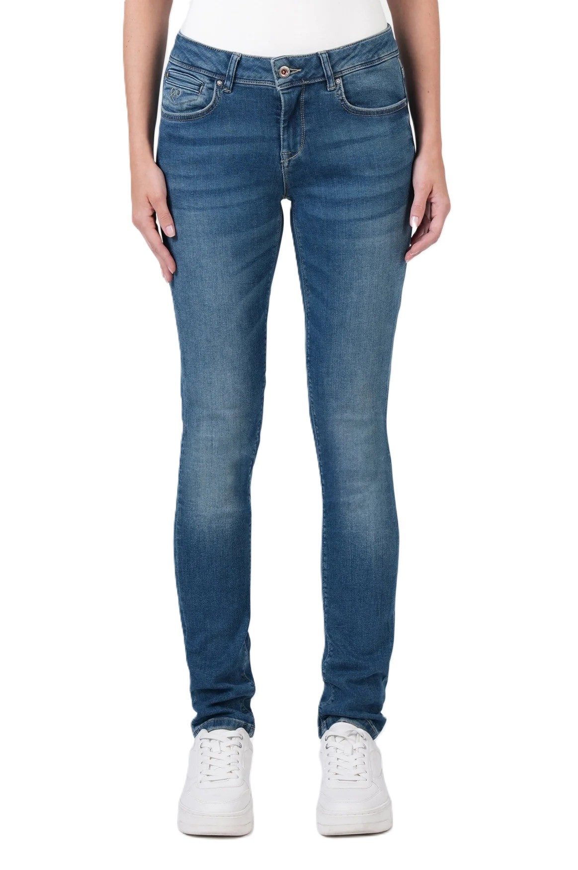 Miracle of Denim Stretch-Jeans MOD JEANS MONIKA silver blue AU23-2045.1092
