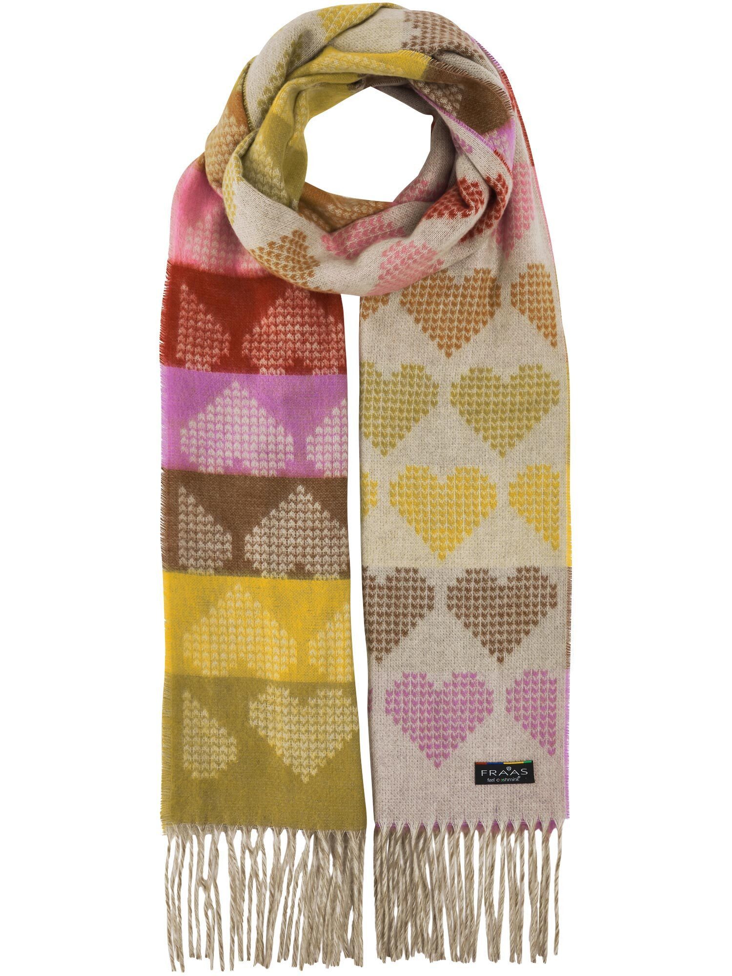 Fraas Modeschal Cashmink-Schal mit Herz-Design