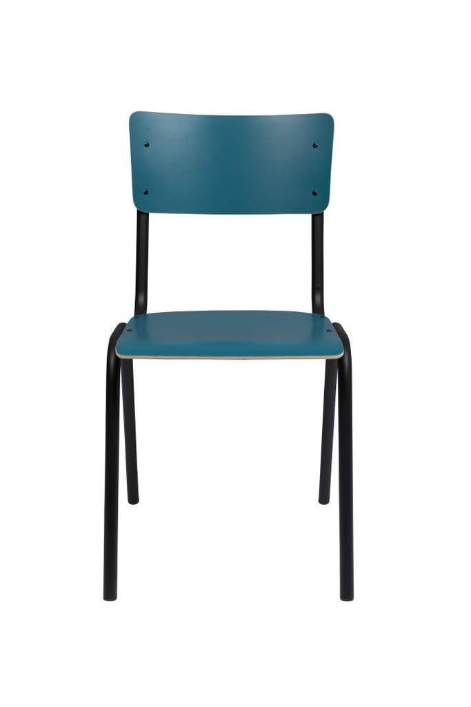 Zuiver Stapelstuhl Stuhl Stapelstuhl BACK TO SCHOOL MATTE PETROL von ZUIVER