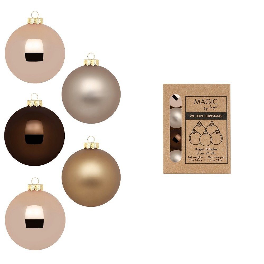 MAGIC by Inge Weihnachtsbaumkugel, Weihnachtskugeln Glas 3cm 24 Stück - Ele günstig online kaufen