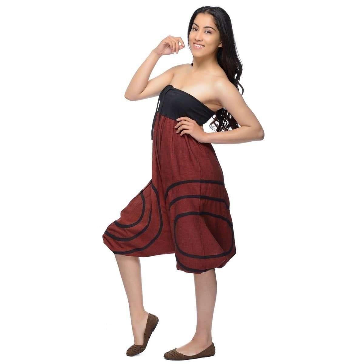 SIMANDRA Haremshose Cercles Damen Freizeithose (1-tlg) mit elastischem Bund